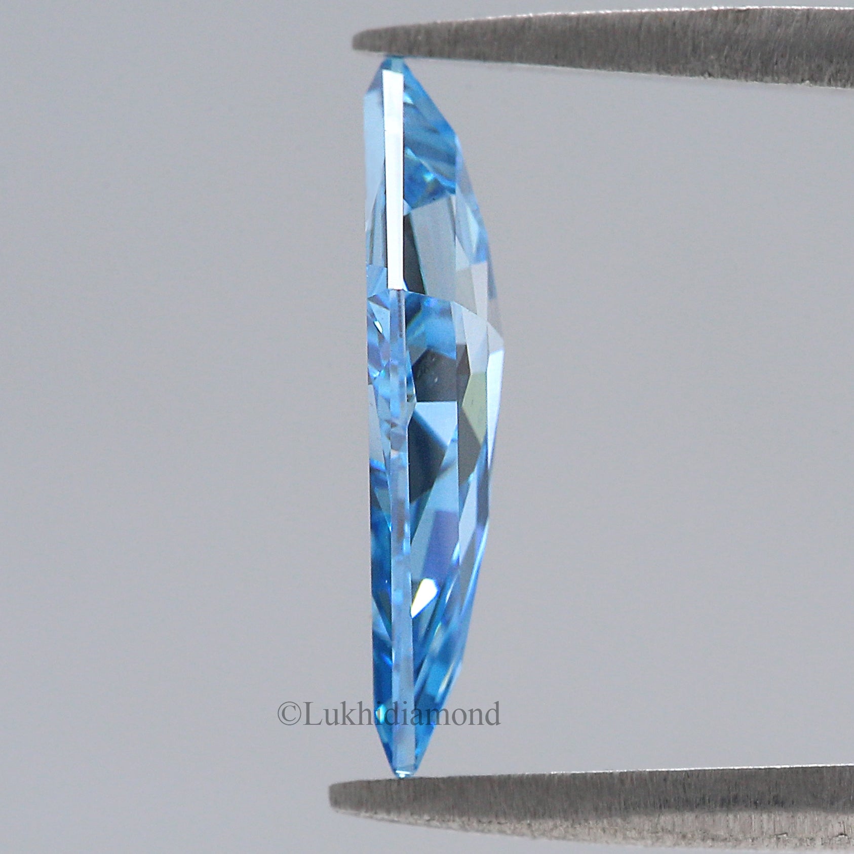 1.91 CT IGI Certified Kite Step Cut Diamond Fancy Intense Blue Color VS2 Clarity Lab Grown Diamond Lab Created Kite Cut CVD Diamond L3284