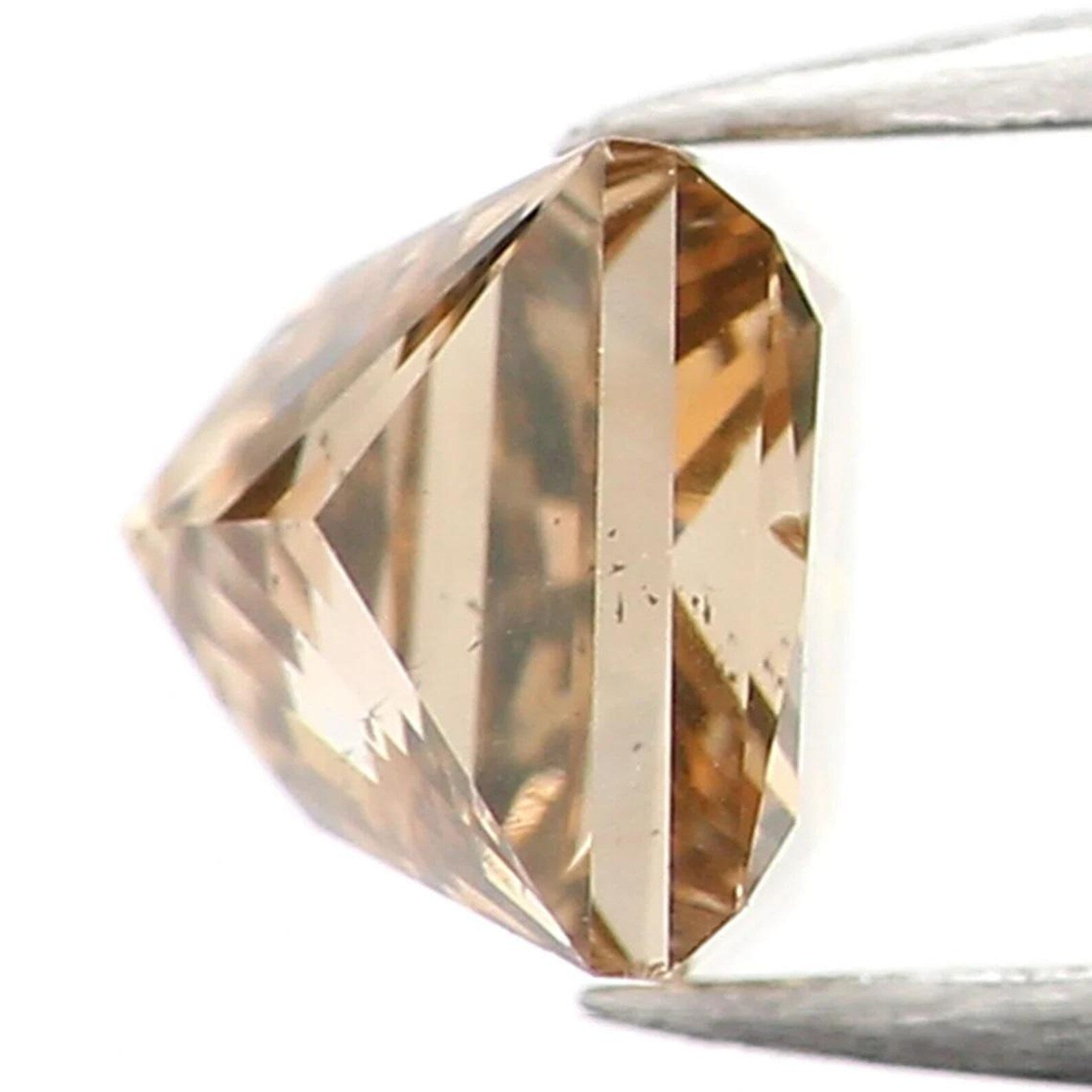 0.42 CT Natural Loose Princess Shape Diamond Brown Color Princess Diamond 3.80 MM Natural Brown Color Princess Brilliant Cut Diamond NQ1263