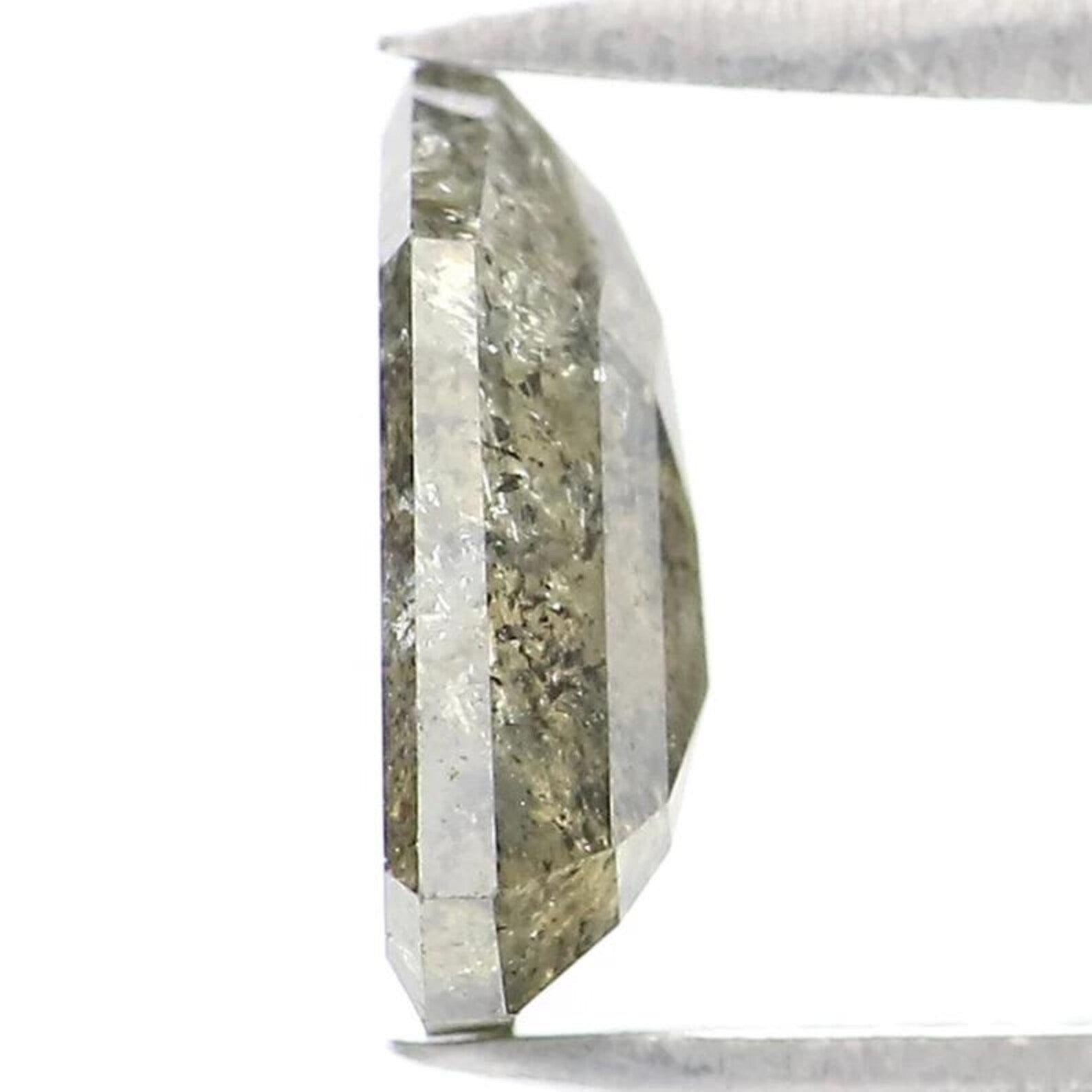 1.19 CT Natural Loose Shield Shape Diamond Grey Color Shield Cut Diamond 8.00 MM Natural Loose Green Color Shield Rose Cut Diamond NQ9436