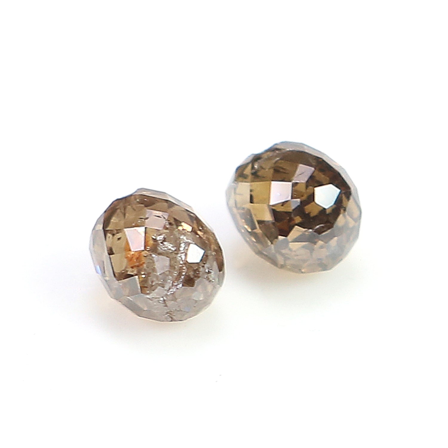 0.82 Ct Natural Loose Briolette Shape Diamond Brown Color Drop Diamond 4.20 MM Natural Loose Brown Color Briolette Rose Cut Diamond LQ9893