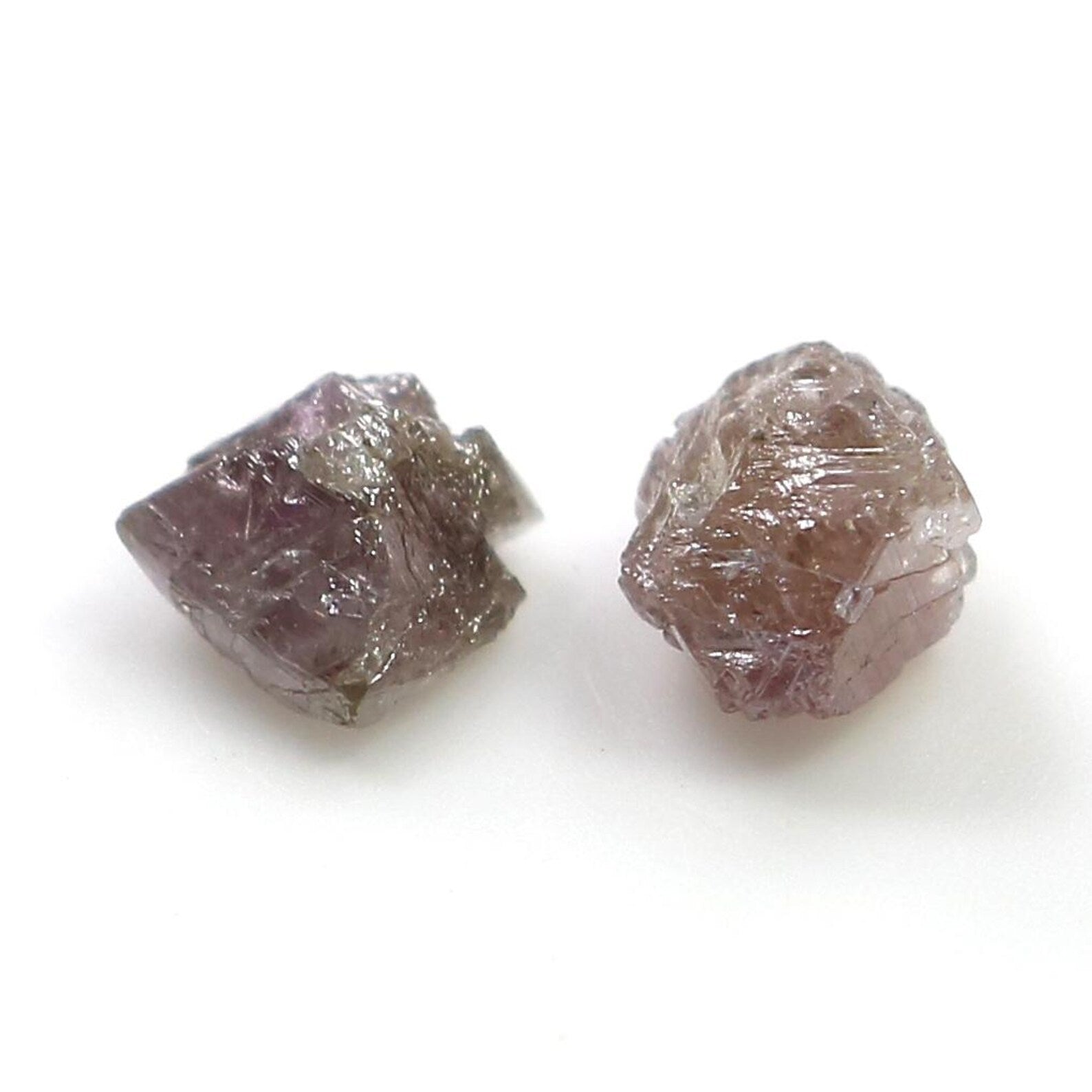 0.94 CT Natural Loose Rough Shape Diamond Pink Color Irregular Diamond 5.35 MM Natural Loose Diamond Pink Color Rough Cut Diamond NQ2527