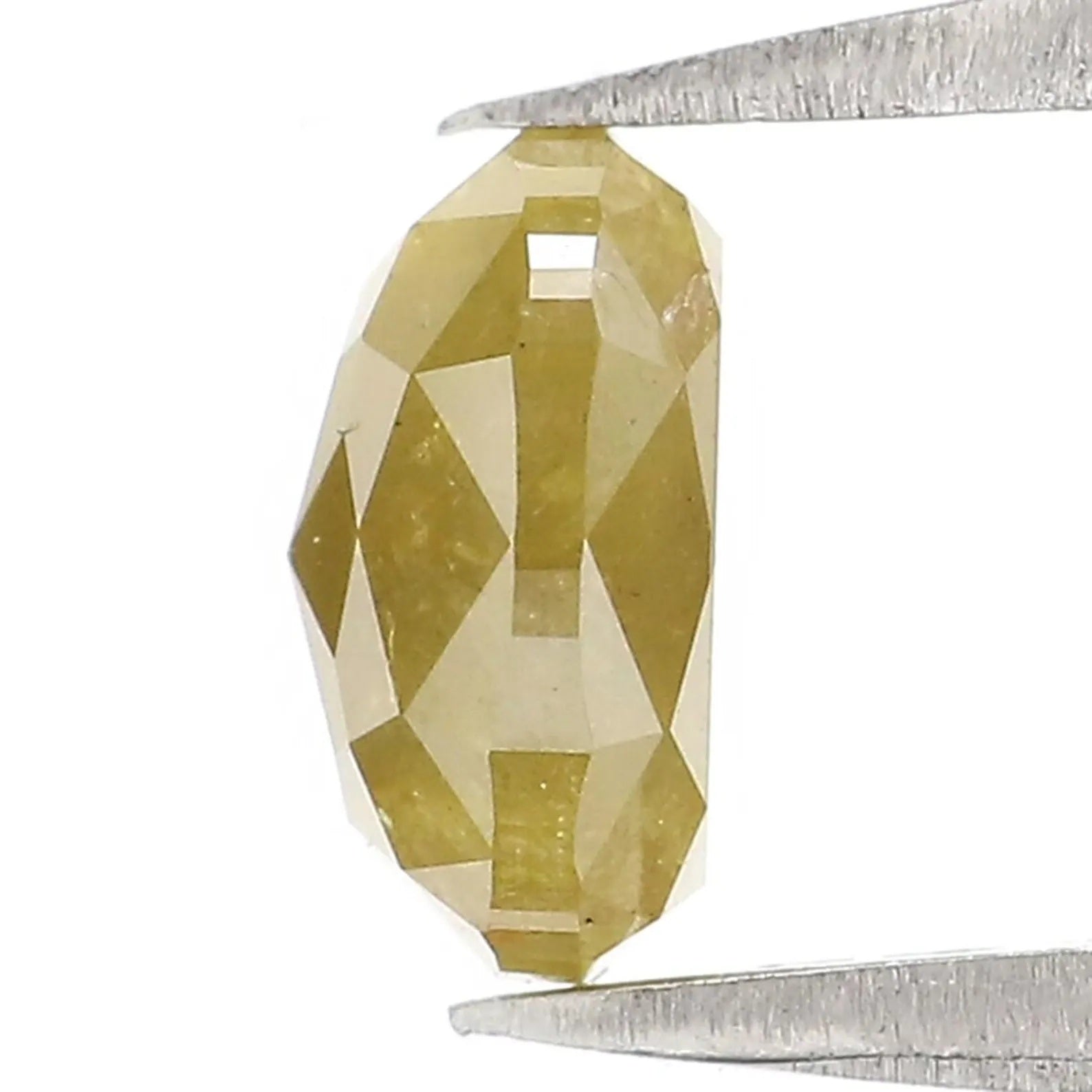 0.94 CT Natural Loose Oval Shape Diamond Yellow Color Oval Cut Diamond 6.20 MM Natural Loose Diamond Yellow Oval Rose Cut Diamond NQ9890