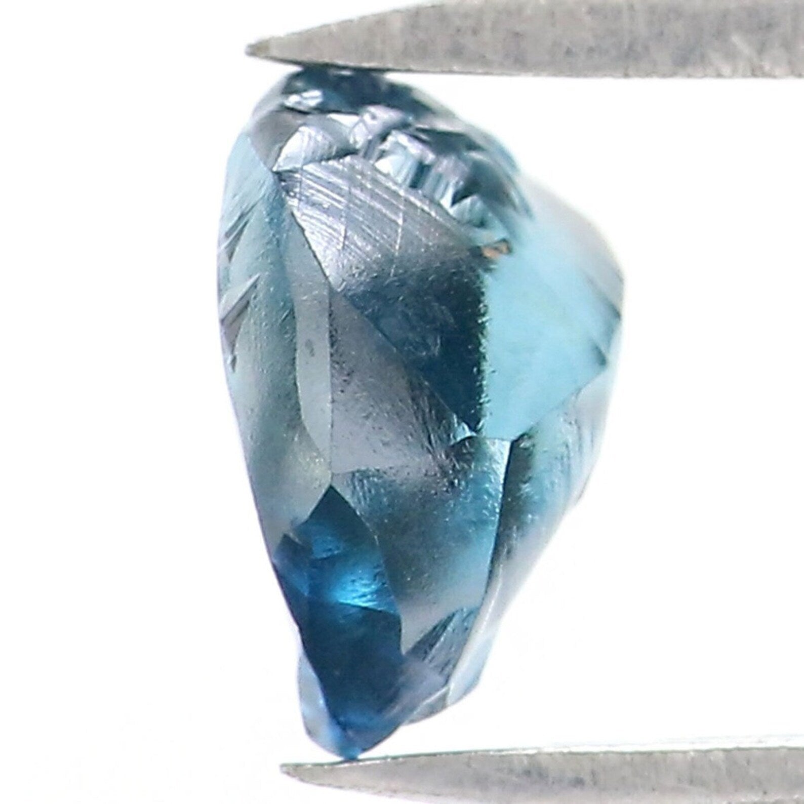 0.67 CT Natural Loose Rough Diamond Blue Color Rough Cut Diamond 5.90 MM Natural Diamond Blue Color Irregular Cut Rough Shape Diamond NQ1992