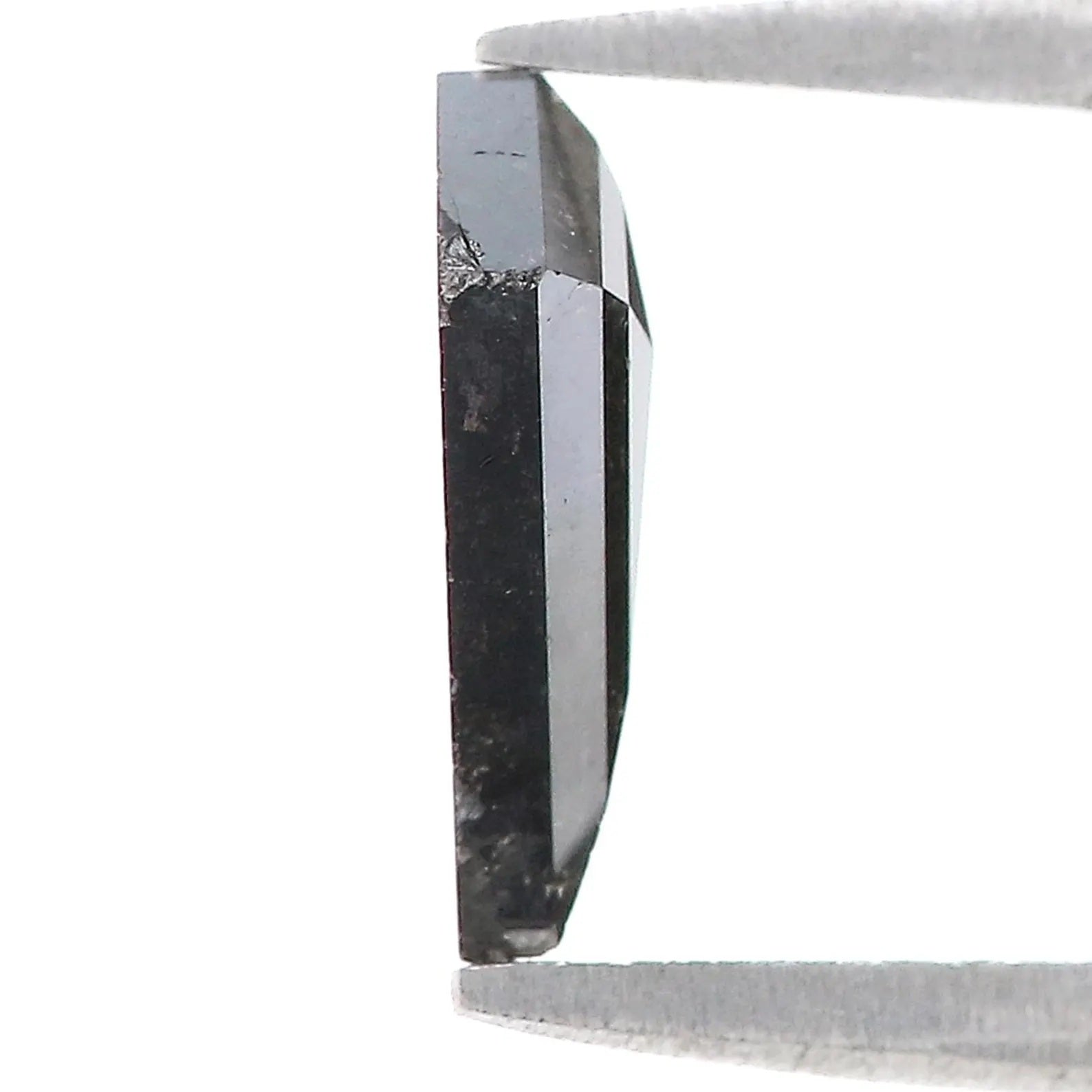 0.92 CT Natural Loose Kite Shape Diamond Salt And Pepper Kite Diamond 9.85 MM Natural Black Gray Color Diamond Kite Rose Cut Diamond N2592