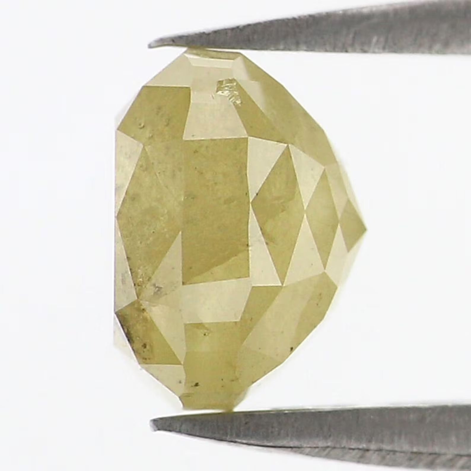 1.77 CT Natural Loose Cushion Shape Diamond Yellow Color Cushion Cut Diamond 6.65 MM Natural Loose Cushion Shape Rose Cut Diamond NQ9277
