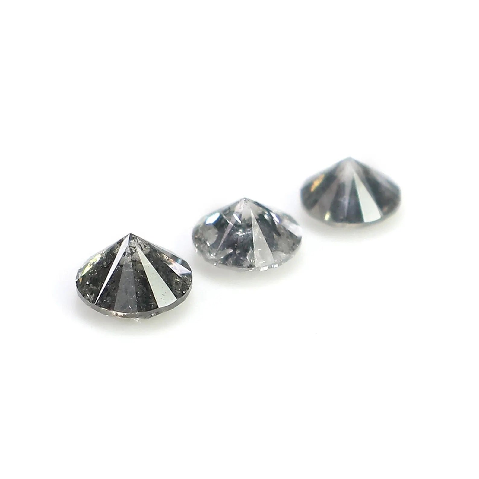 0.72 CT Natural Loose Round Shape Diamond Salt And Pepper Round Cut Diamond 3.60 MM Natural Loose Diamond Round Brilliant Cut Diamond NQ1851