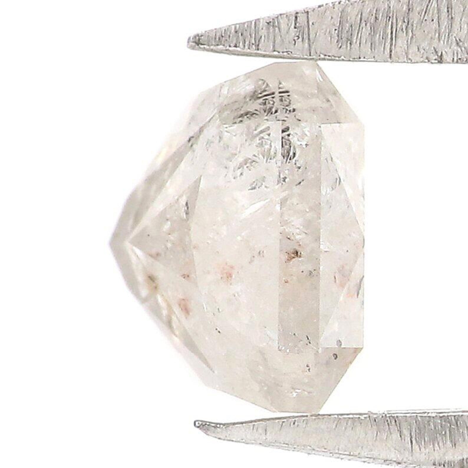 0.59 CT Natural Loose Radiant Shape Diamond Grey Color Radiant Cut Diamond 4.40 MM Natural White Color Radiant Brilliant Cut Diamond NQ7495