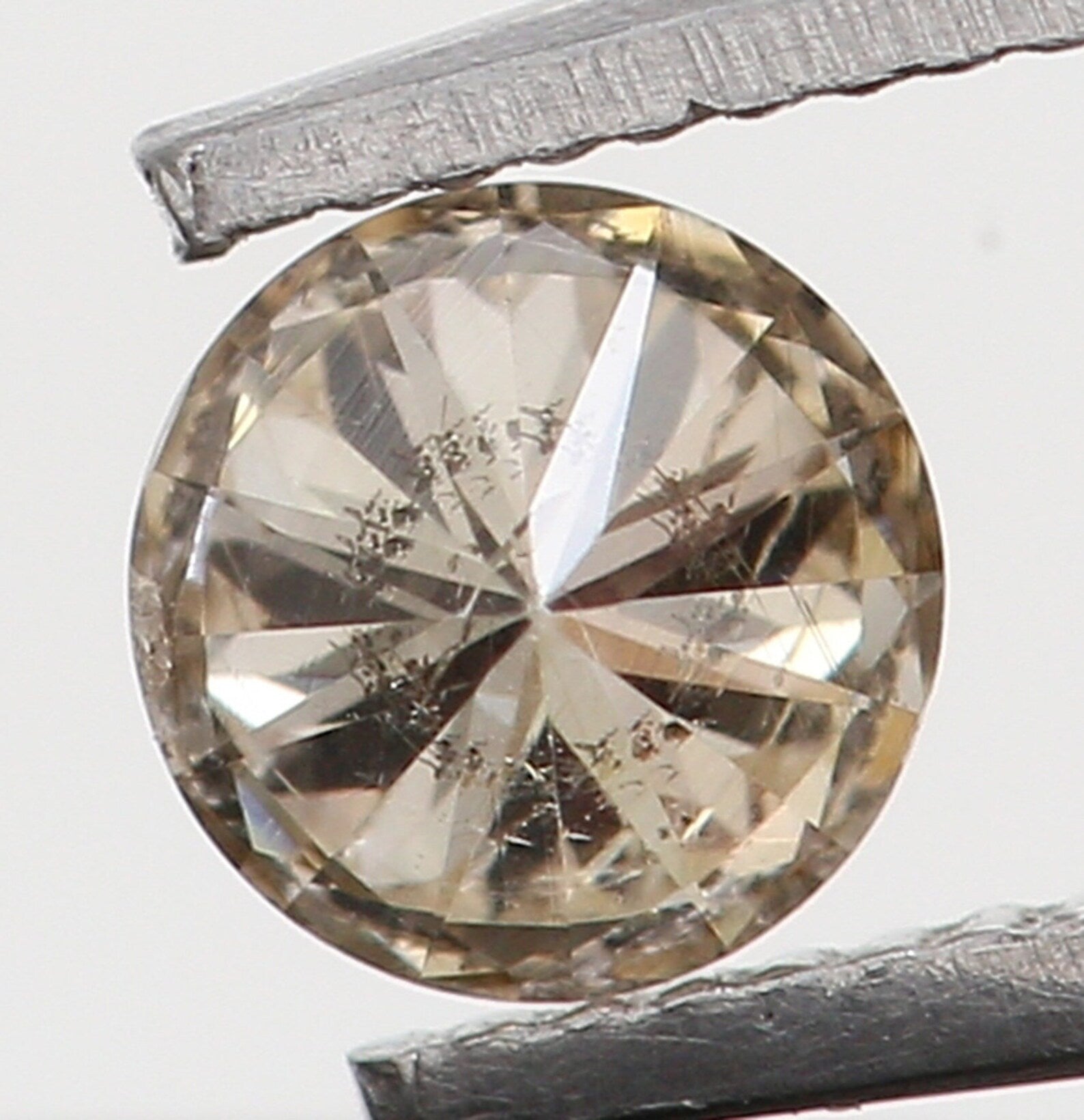 0.08 Ct Natural Loose Diamond Round Brown Color I2 Clarity 2.80 MM N7363