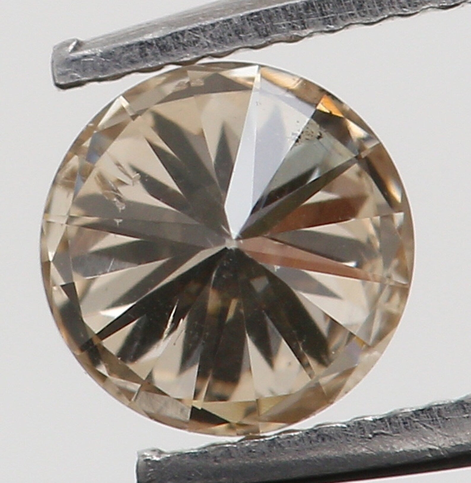 0.18 Ct Natural Loose Round Shape Diamond Brown Color Round Cut Diamond 3.50 MM Natural Loose Diamond Round Brilliant Cut Diamond N7276