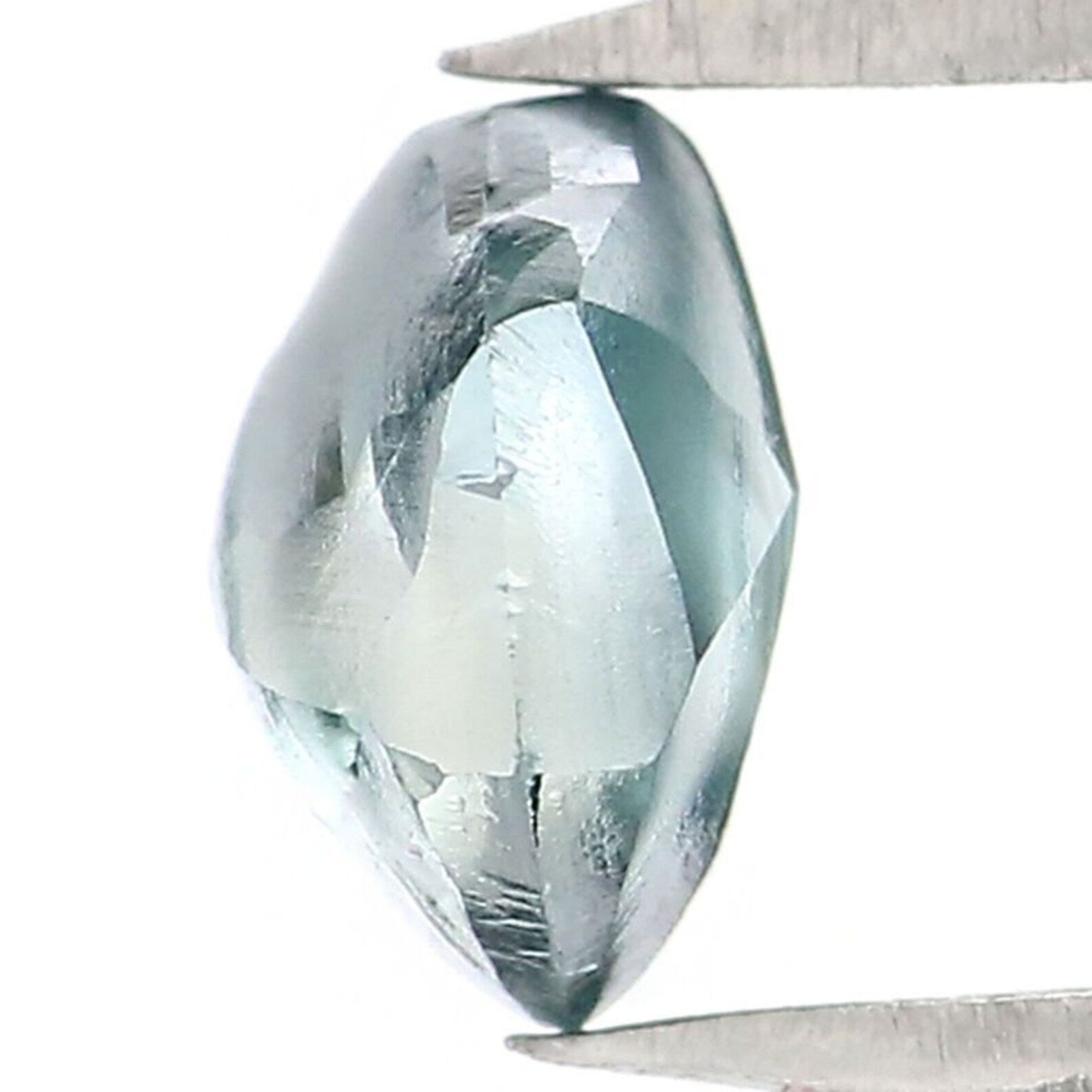 0.94 CT Natural Loose Rough Shape Diamond Blue Color Rough Cut Diamond 5.85 MM Natural Loose Diamond Blue Rough Irregular Cut Diamond NQ2043
