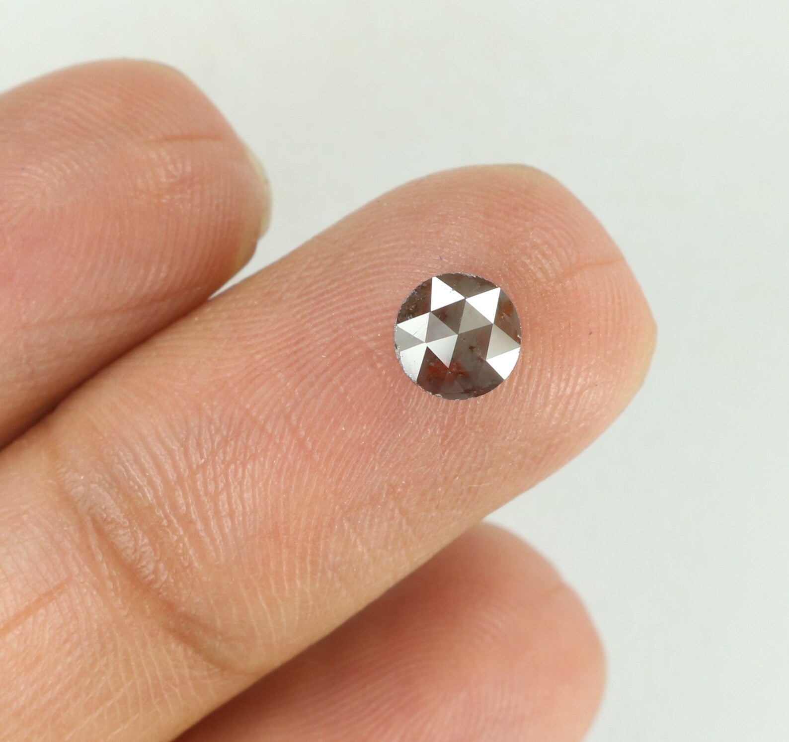 0.76 Ct Natural Loose Round Rose Cut Diamond Brown Color Round Shape Diamond 5.35 MM Natural Loose Diamond Round Rose Cut Diamond N8912