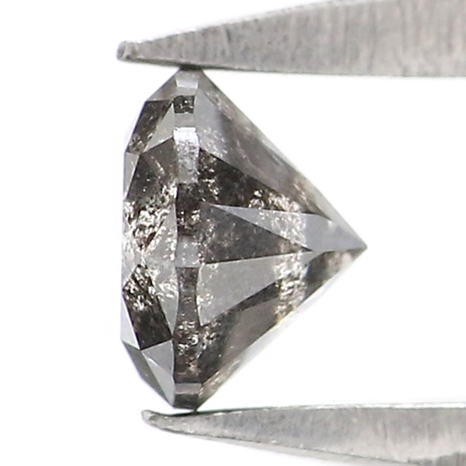 0.25 CT Natural Loose Round Brilliant Cut Diamond Salt And Pepper Diamond 3.80 MM Natural Loose Diamond Black Grey Round Cut Diamond NQ9515