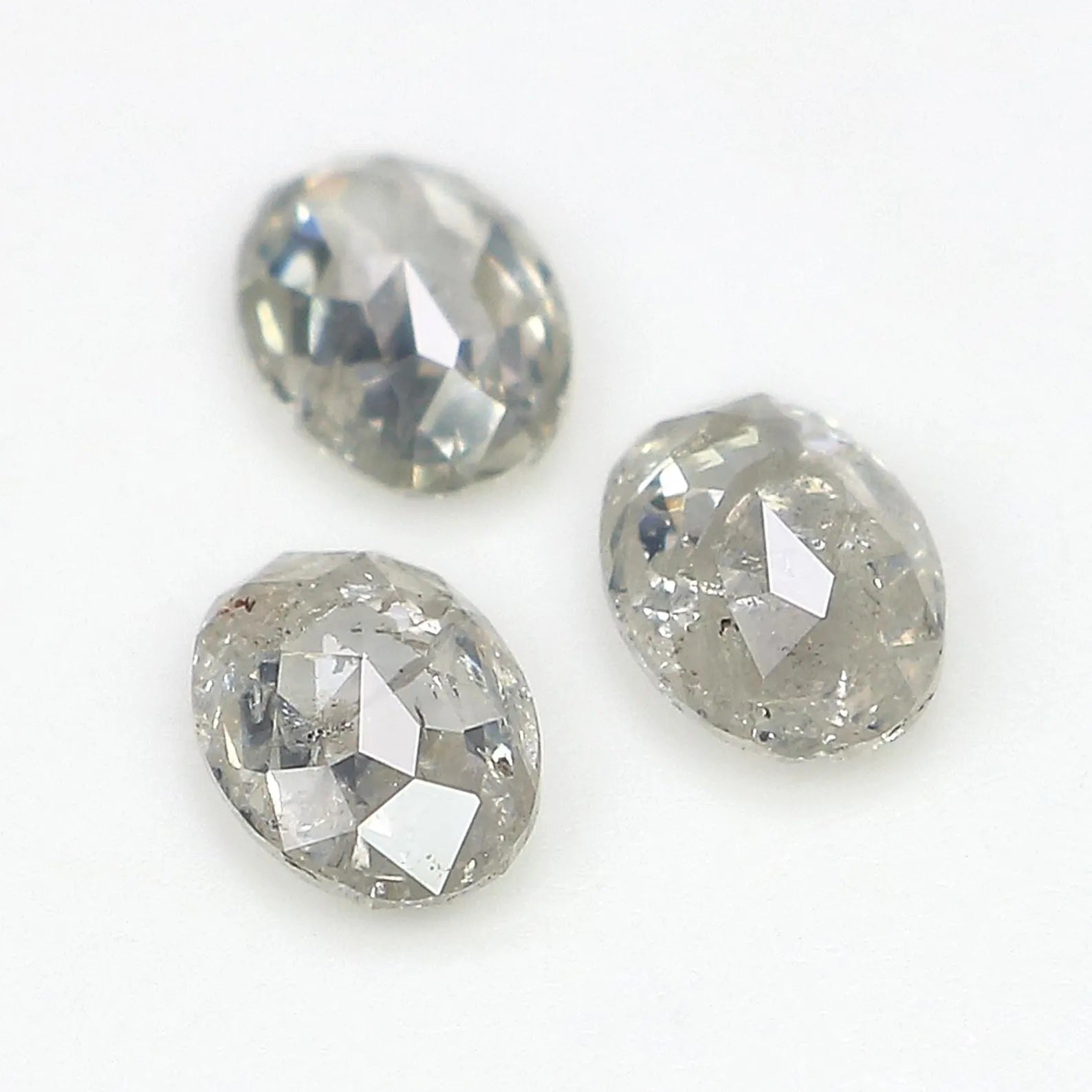 0.75 CT Natural Loose Oval Shape Diamond Grey Color Oval Cut Diamond 5.00 MM Natural Loose Grey Oval Diamond Oval Cut Diamond N2597