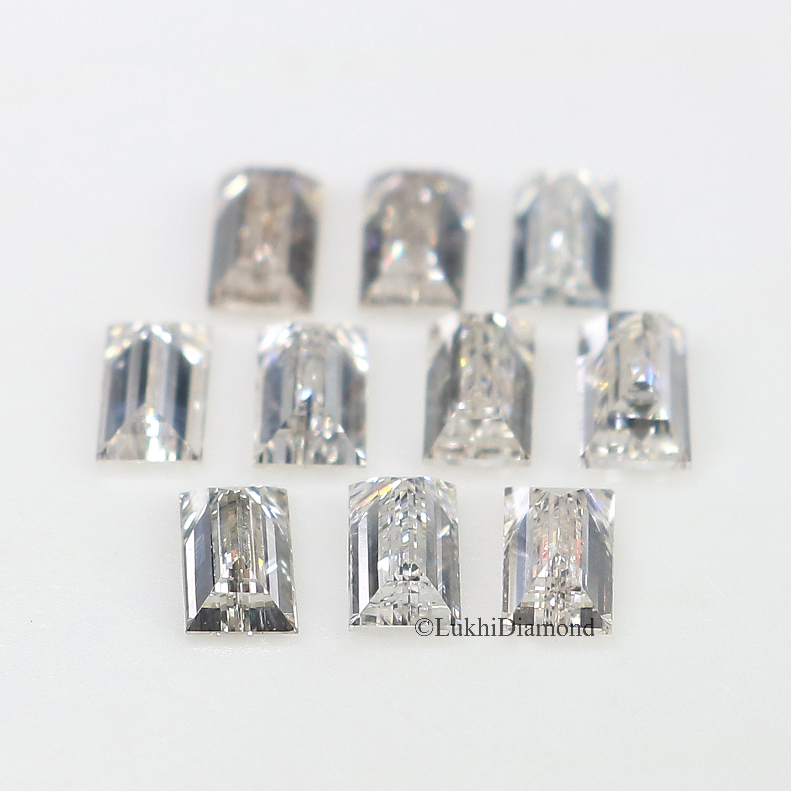 Baguette Cut Lab Grown Diamond Lab Created Loose Diamond Baguette Shape 2.5/3.0/3.5/4.0/5.0 MM CVD Diamond Lab Made Baguette Cut Q154