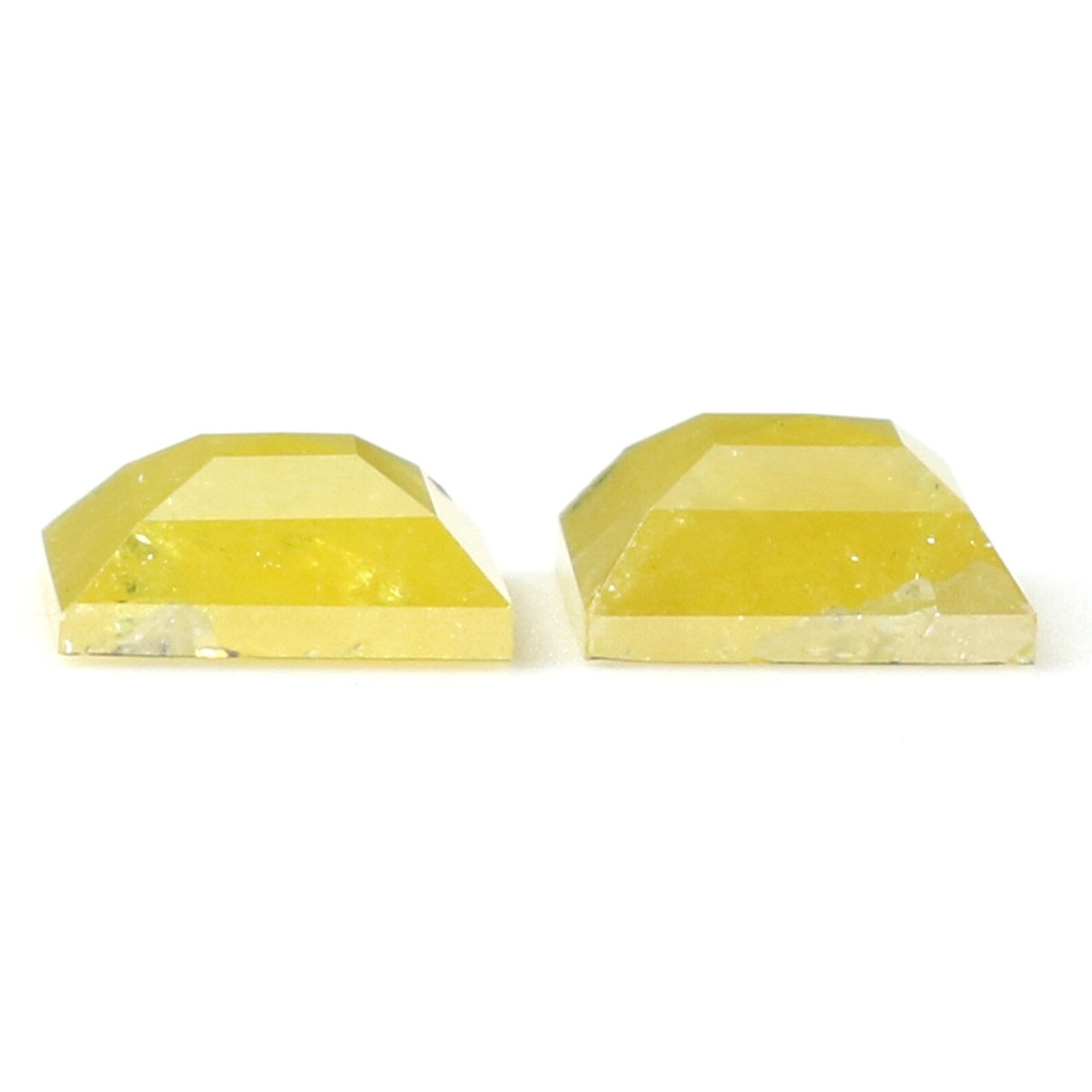 1.83 CT Natural Loose Rectangle Pair Diamond Yellow Color Rectangle Diamond 5.90 MM Natural Loose Rectangle Shape Rose Cut Diamond KDN7986
