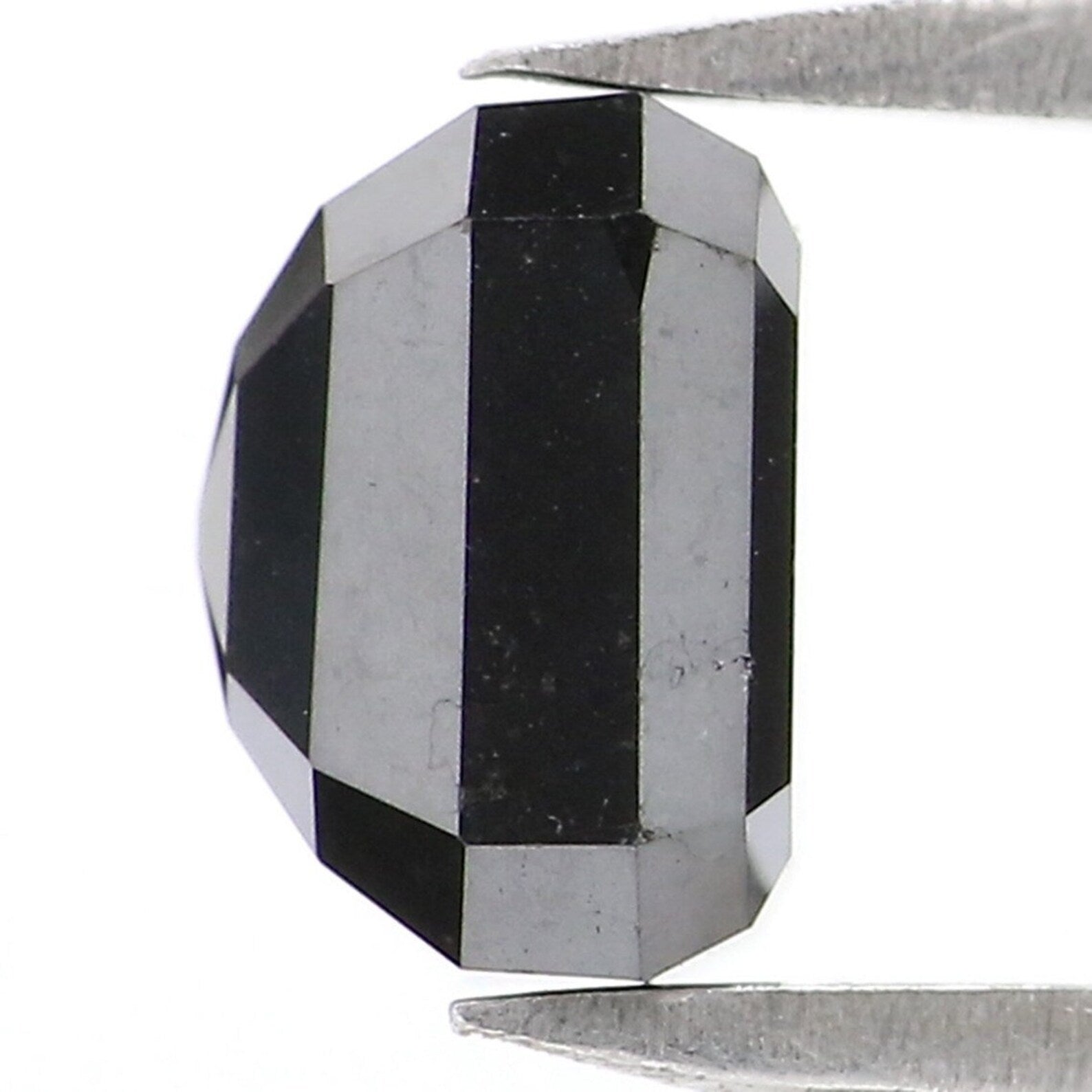 1.74 CT Natural Loose Emerald Shape Diamond Black Color Emerald Cut Diamond 6.30 MM Natural Loose Diamond Black Emerald Cut Diamond NQ2390