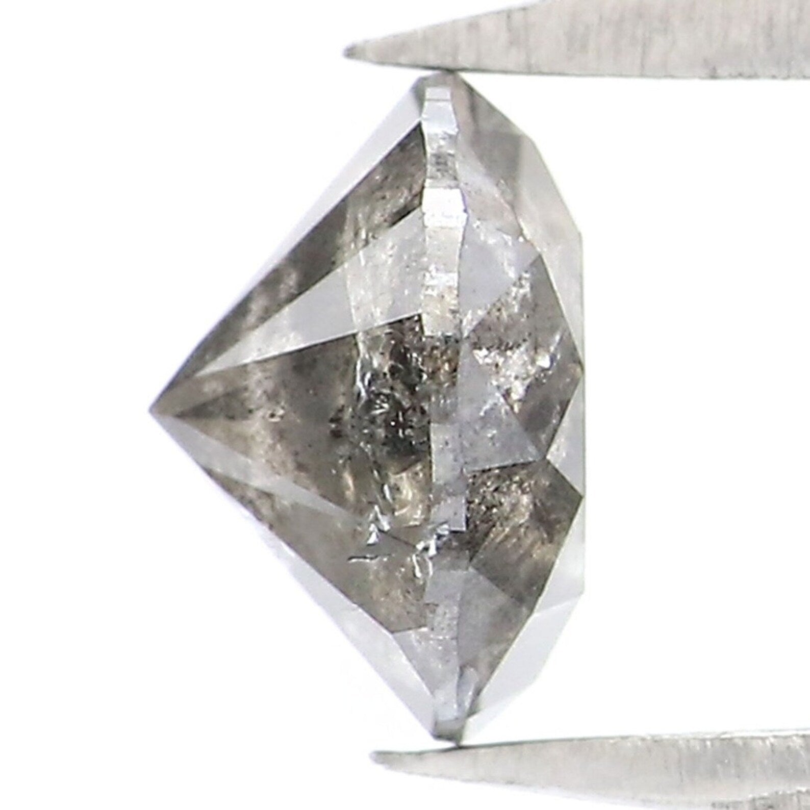 0.90 CT Natural Loose Round Shape Diamond Salt And Pepper Round Diamond 5.90 MM Natural Black Grey Color Round Brilliant Cut Diamond NQ9076