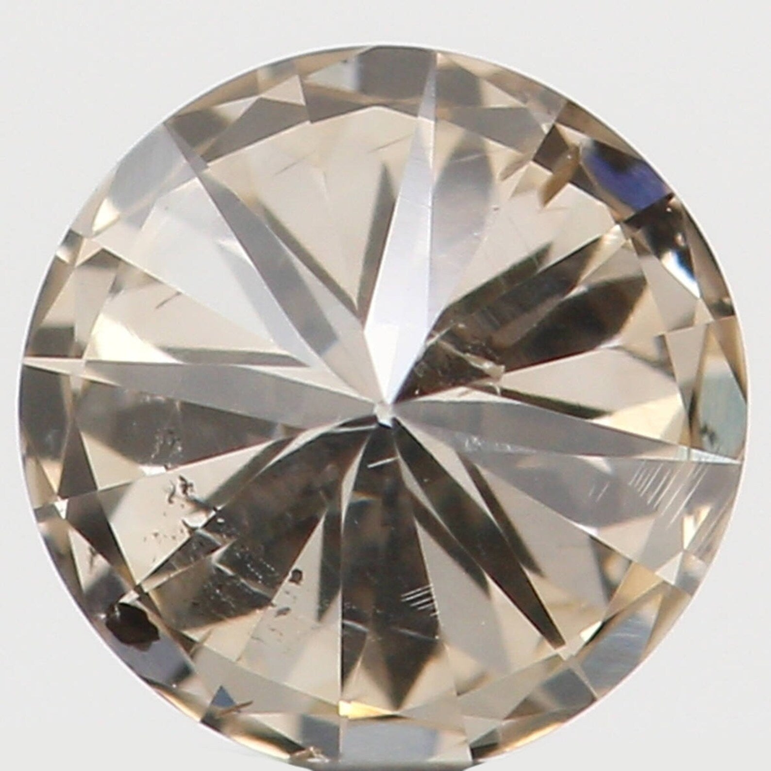 0.23 Ct Natural Loose Diamond Round Brown Color SI2 Clarity 3.90 MM N7669