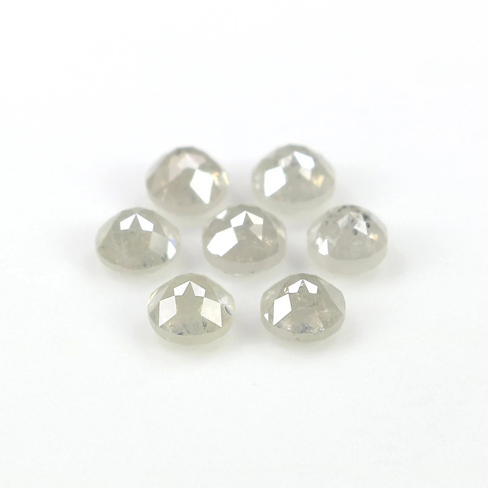 1.39 Ct Natural Loose Round Shape Diamond Grey Color Round Diamond 3.05 MM Natural Loose Diamond Gray Color Round Rose Cut Diamond NQ2500