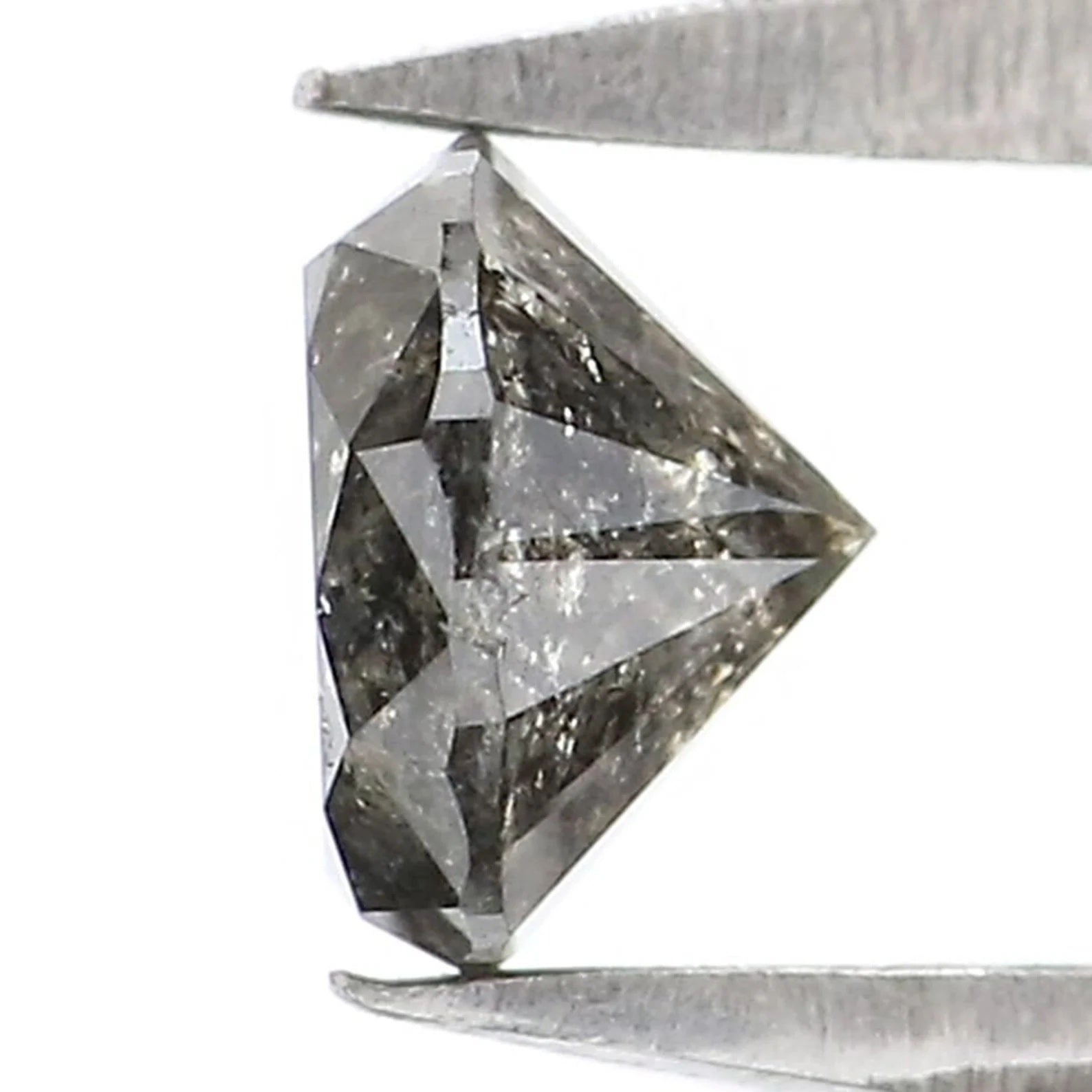 0.44 CT Natural Loose Round Brilliant Cut Diamond Salt And Pepper Round Cut Diamond 4.60 MM Natural Loose Diamond Round Shape Diamond NQ9485