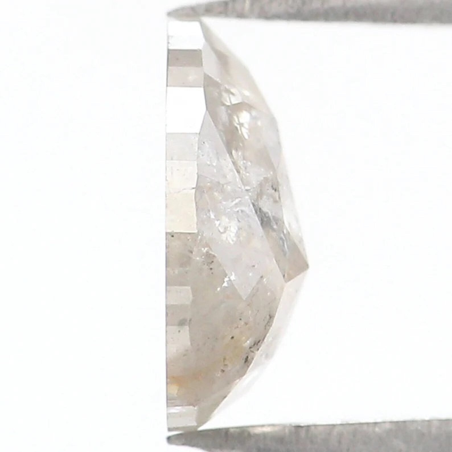 1.06 CT Natural Loose Pear Shape Diamond Grey Color Pear Cut Diamond 7.80 MM Natural Loose Diamond Grey Color Pear Rose Cut Diamond QN8862