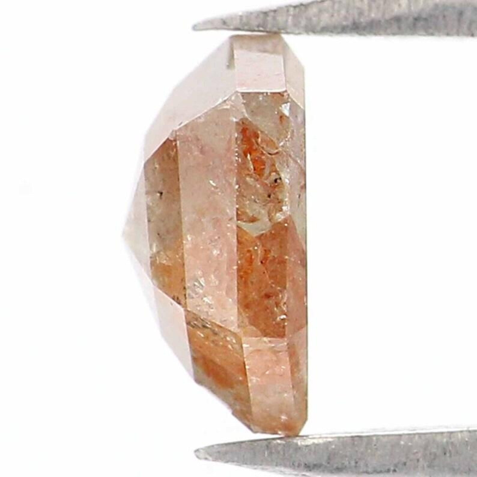 0.78 CT Natural Loose Hexagon Shape Diamond Grey Color Hexagon Cut Diamond 6.10 MM Natural Loose Brown Color Hexagon Rose Cut Diamond NQ8273
