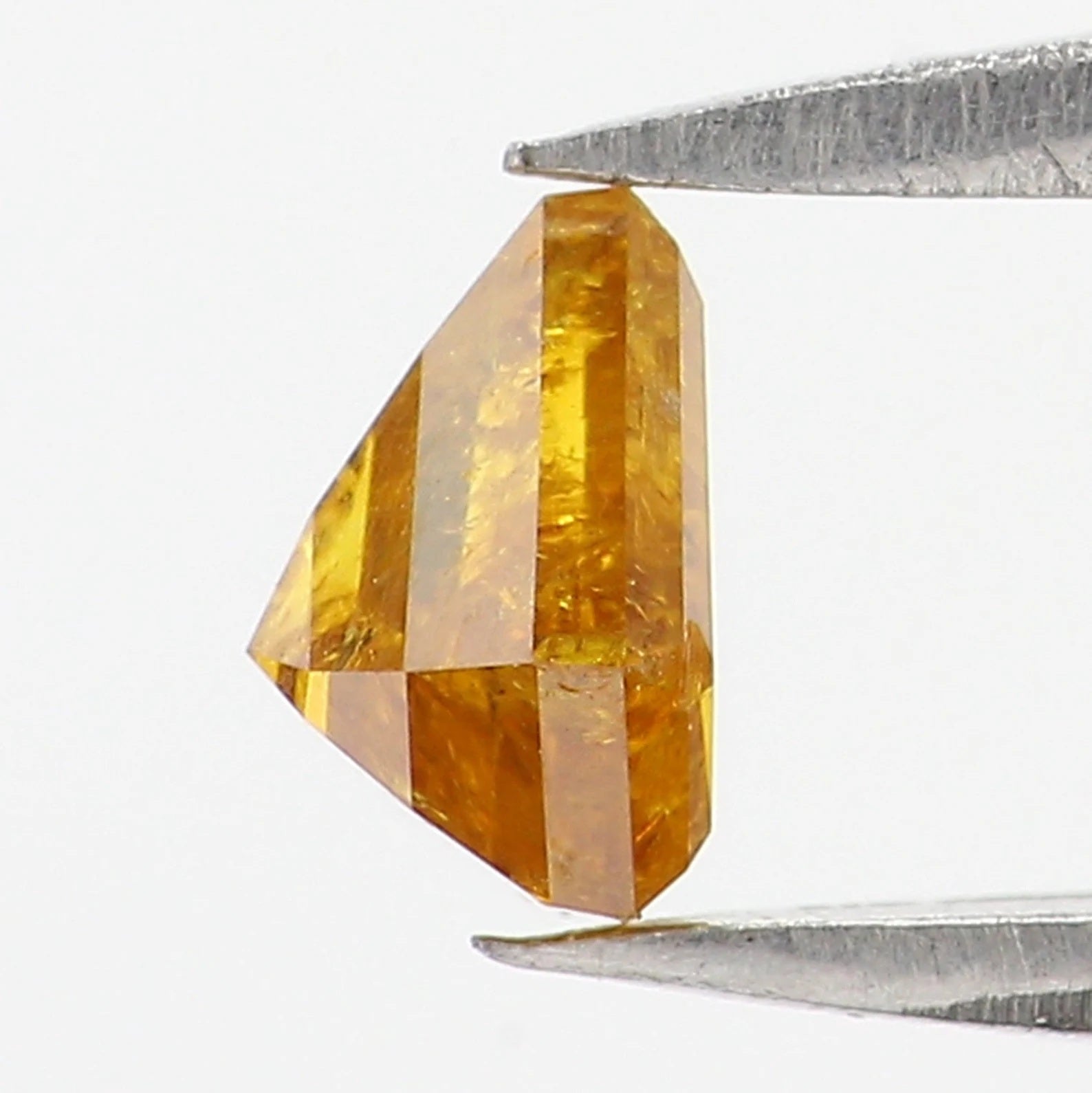 Natural Loose Shield Diamond, Yellow Color Shield Diamond, Natural Loose Diamond Shield Rose Cut Diamond 0.70 CT Shield Shape Diamond KDN549