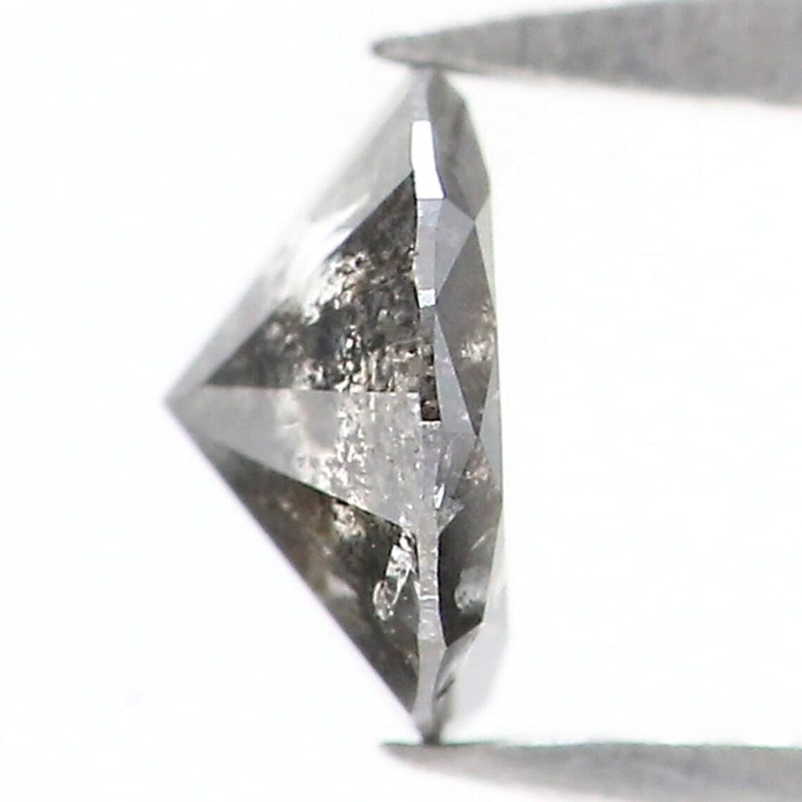 0.32 CT Natural Loose Round Shape Diamond Salt And Pepper Round Diamond 4.70 MM Natural Black Grey Color Round Brilliant Cut Diamond NQ9500