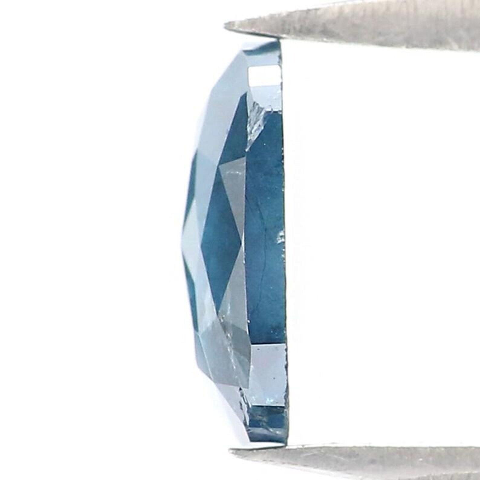 0.78 CT Natural Loose Cushion Shape Diamond Blue Color Cushion Diamond 7.20 MM Natural Diamond Blue Color Cushion Rose Cut Diamond NQ9794