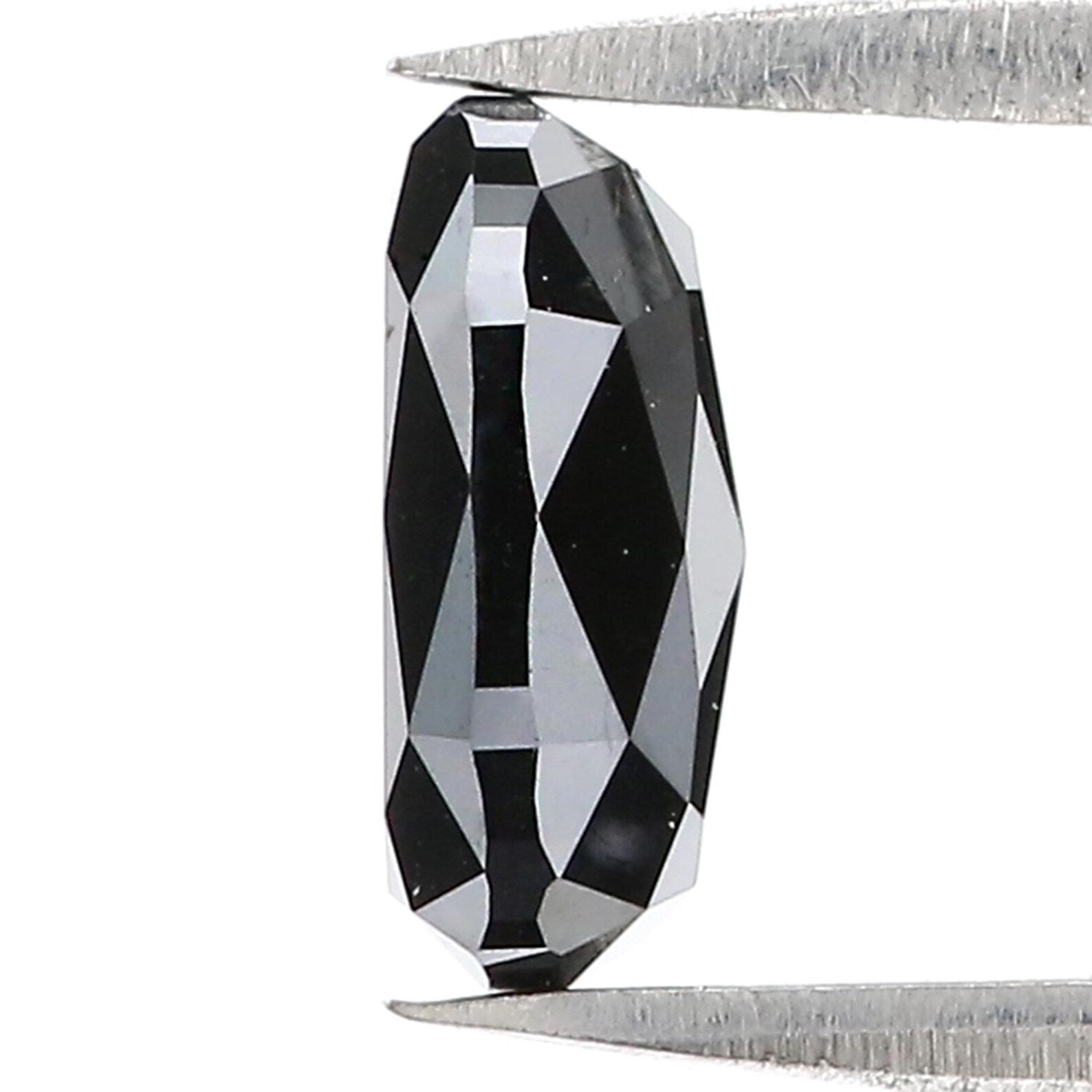 1.83 Ct Natural Loose Oval Shape Diamond Black Color Oval Cut Diamond 9.15 MM Natural Loose Diamond Black Oval Shape Roe Cut Diamond KDN374