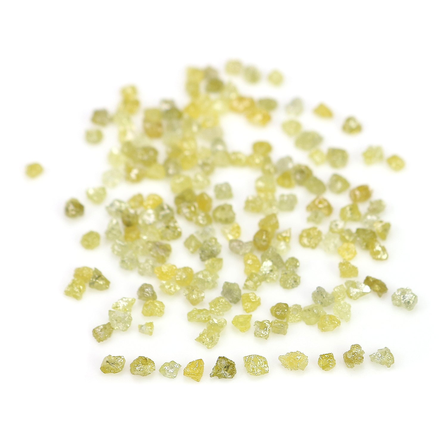 Natural Loose Rough Diamond Yellow Color Rough Bead Diamond 1.30 to 2.50 MM 5.00 Ct Lot Uncut Drilled Bead Rough Irregular Cut Diamond Q77-1