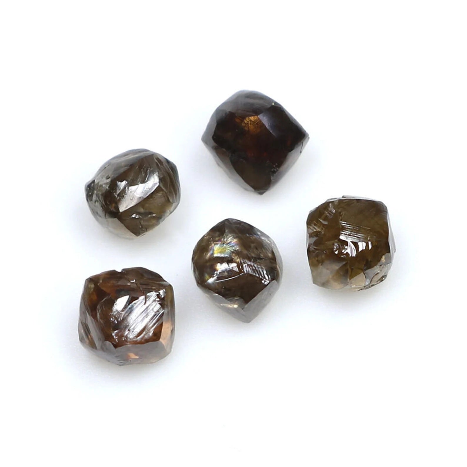 2.27 Ct Natural Loose Rough Diamond Dark Brown Color Rough Diamond 3.80 MM Natural Loose Diamond Brown Color Rough Shape Diamond NQ9035