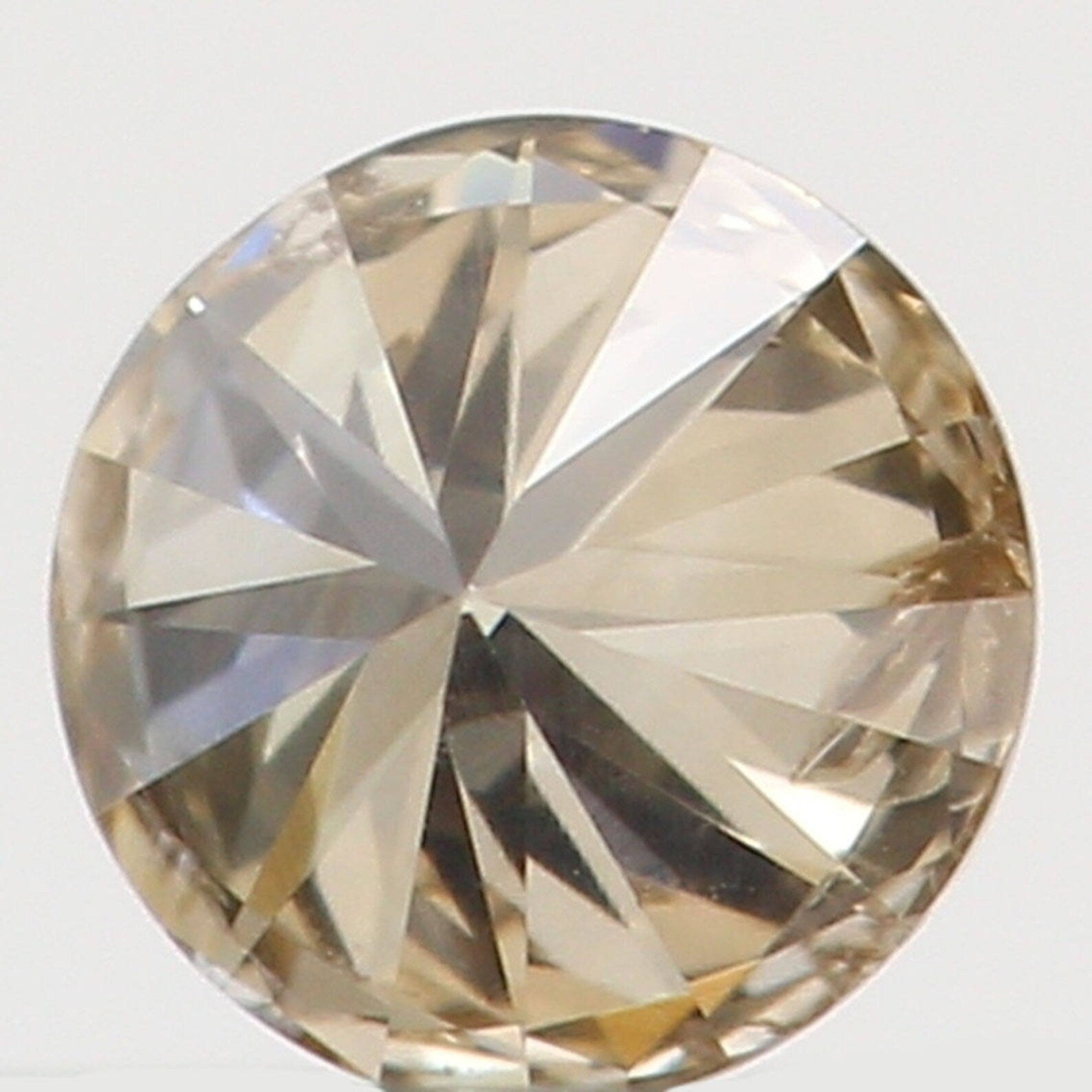0.09 Ct Natural Loose Diamond Round Brown Color SI1 Clarity 2.90 MM N7671