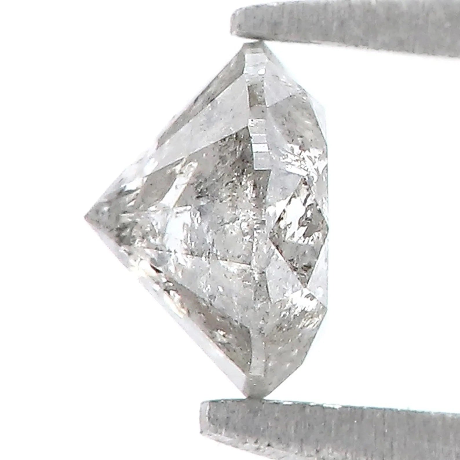 0.61 Ct Natural Loose Round Shape Diamond Salt And Pepper Round Diamond 5.15 MM Natural Diamond Gray Color Round Brilliant Cut Diamond NQ897