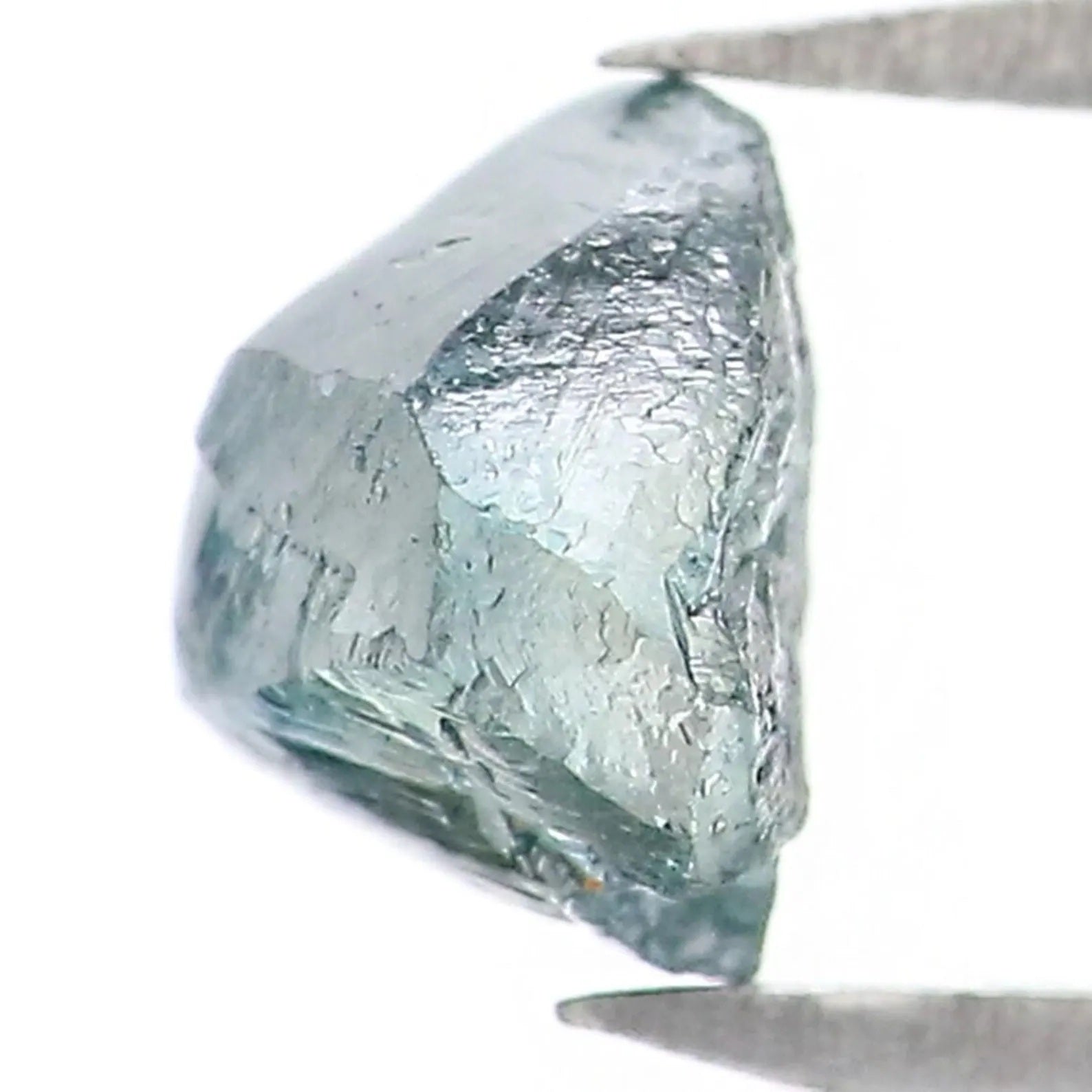 0.77 CT Natural Loose Crystal Rough Blue Color Rough Diamond 5.40 MM Natural Loose Diamond Blue Color Rough Irregular Cut Diamond NQ2008