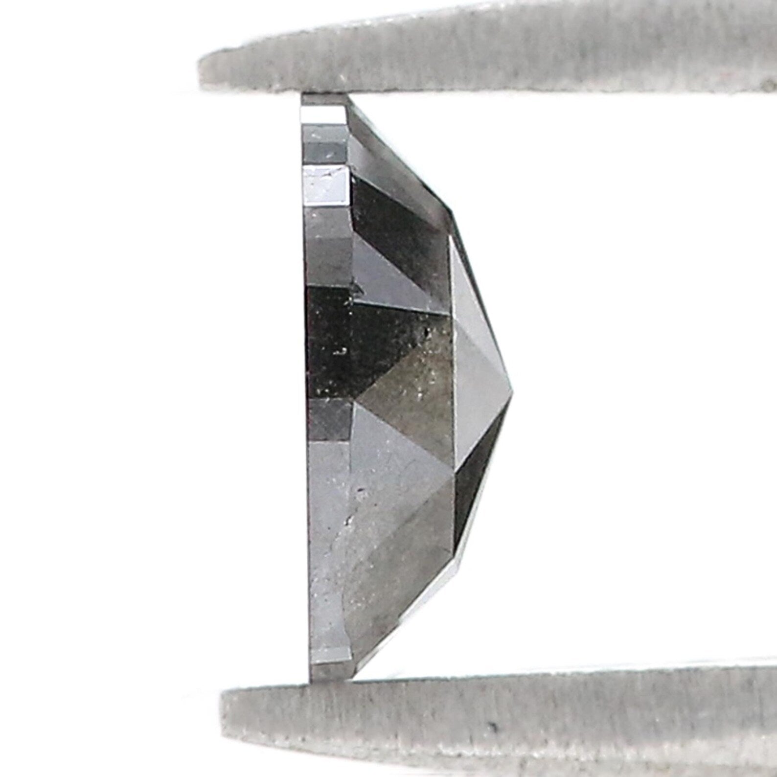 0.83 Ct Natural Loose Cushion Shape Diamond Black Color Cushion Cut Diamond 6.70 MM Natural Loose Diamond Cushion Rose Cut Diamond QN7236