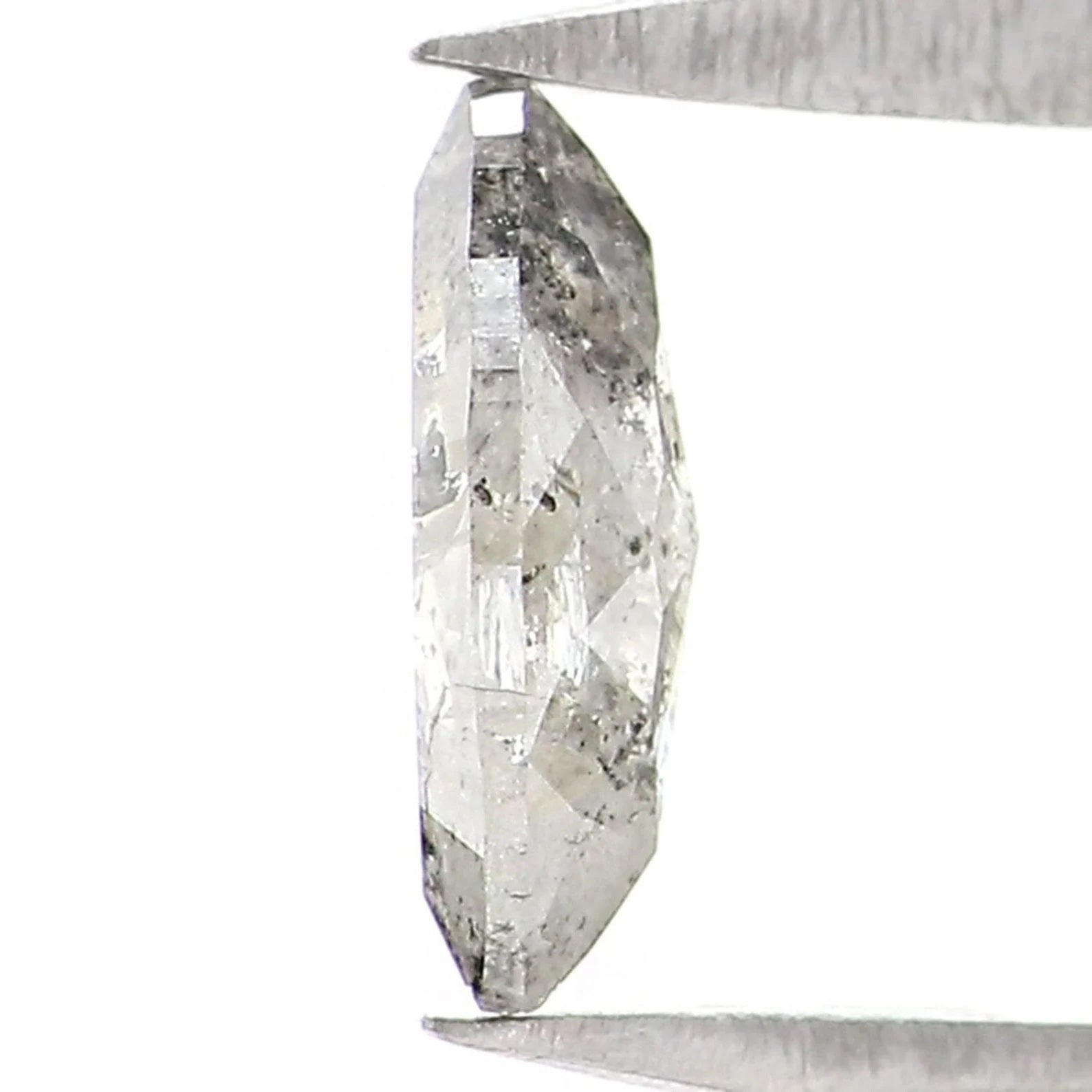 0.34 CT Natural Loose Marquise Cut Diamond Salt And Pepper Marquise Diamond 6.50 MM Black Grey Color Marquise Shape Rose Cut Diamond NQ9534