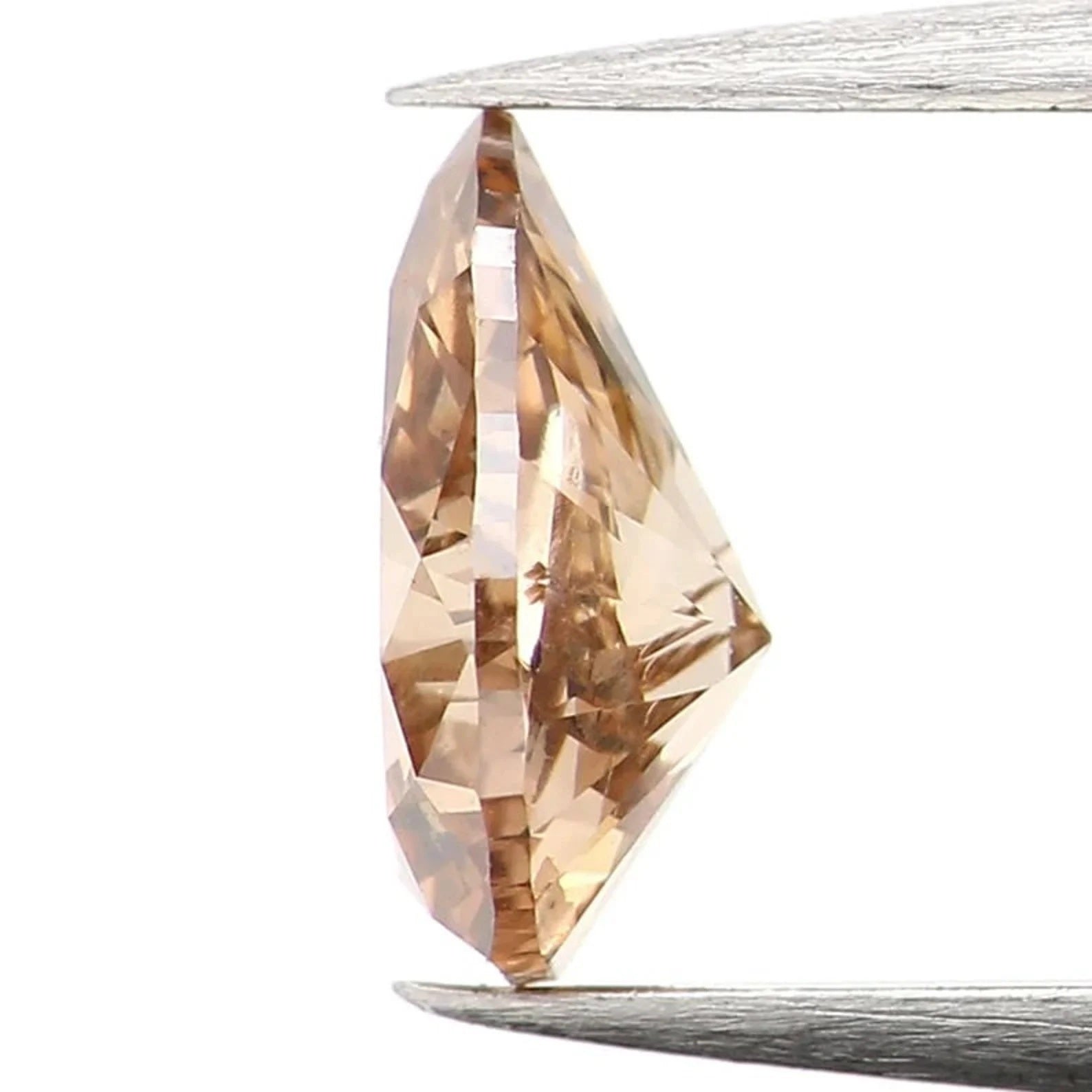 0.38 Ct Natural Loose Pear Shape Diamond Brown Color Pear Cut Diamond 6.00 MM Natural Diamond Brown Color Pear Brilliant Cut Diamond NQ1249