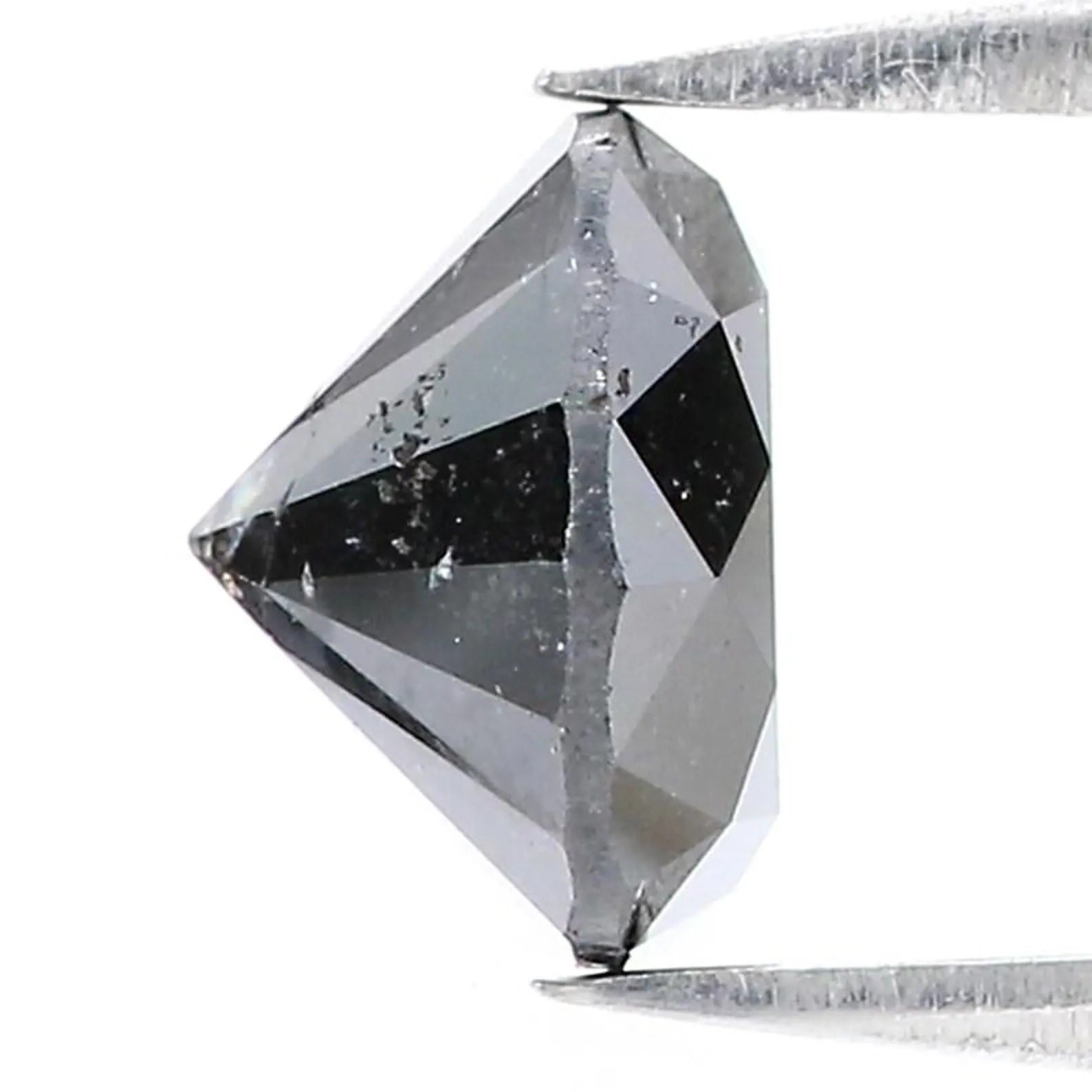 2.14 CT Natural Loose Round Shape Diamond Black Color Round Diamond 7.80 MM Natural Loose Black Color Round Brilliant Cut Diamond NQB1689