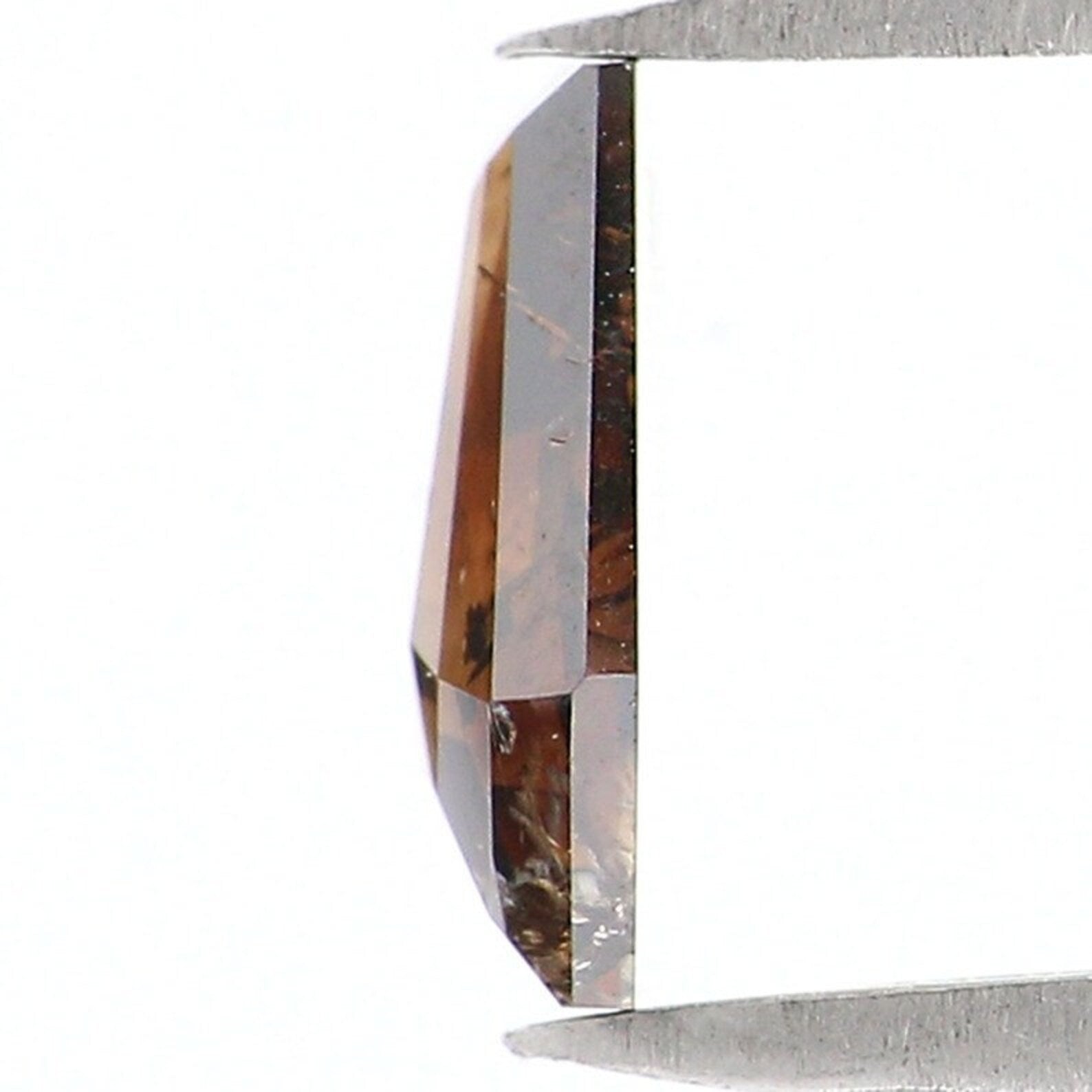 0.57 CT Natural Loose Coffin Shape Diamond Brown Color Coffin Cut Diamond 7.20 MM Natural Diamond Brown Color Coffin Rose Cut Diamond NQ8766