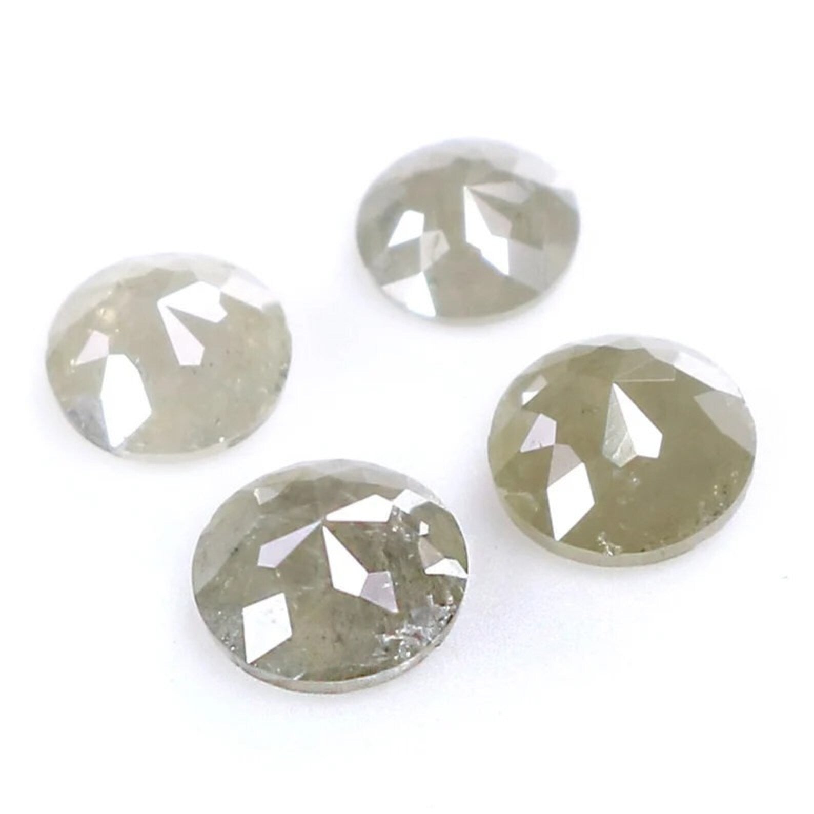 0.65 CT Natural Loose Round Shape Diamond Gray Color Round Diamond 3.00 MM Natural Loose Diamond Gray Color Round Rose Cut Diamond NQ7623