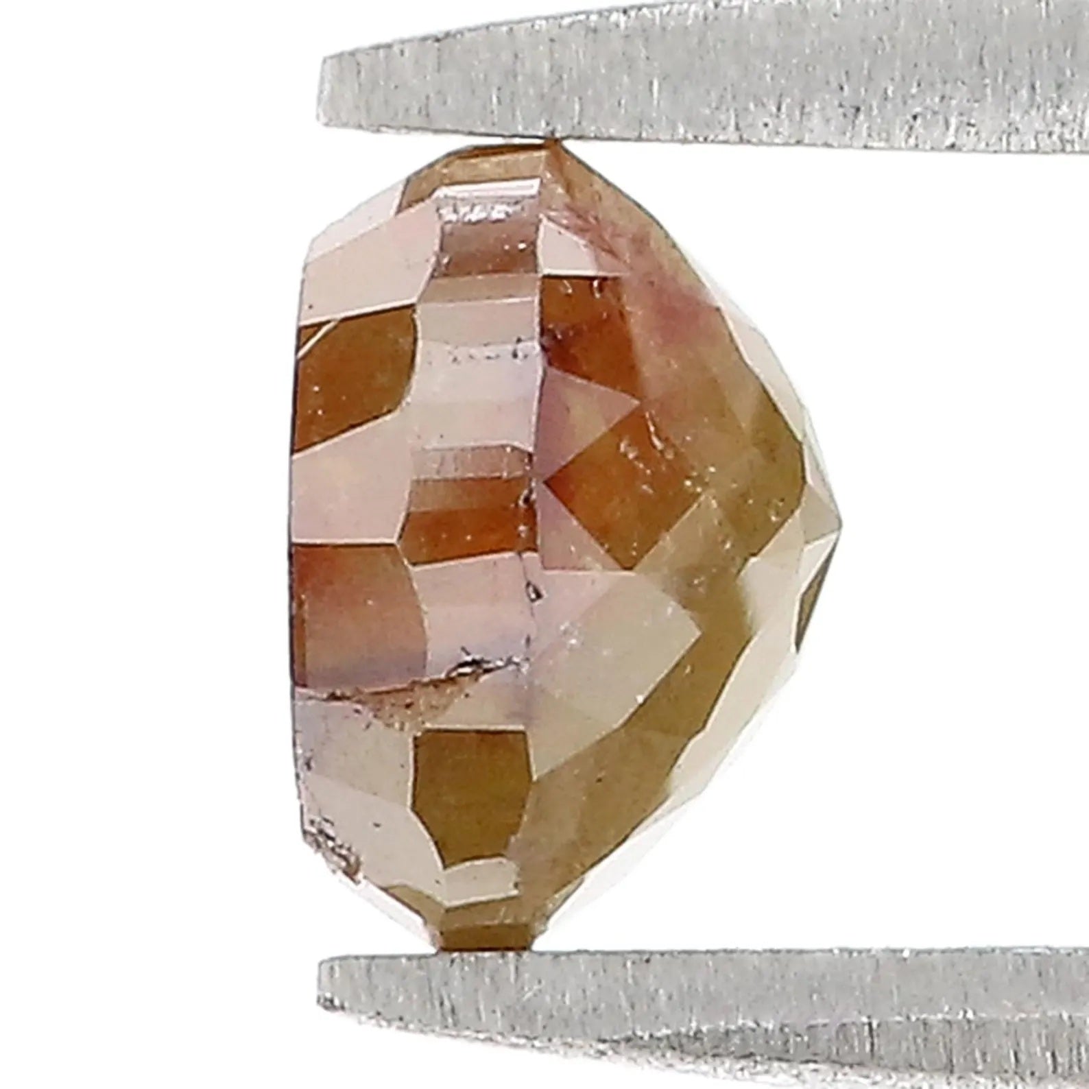 1.34 Ct Natural Loose Round Rose Cut Diamond Yellow Color Round Shape Diamond 6.10 MM Natural Loose Brown Color Round Rose Cut Diamond NQ173