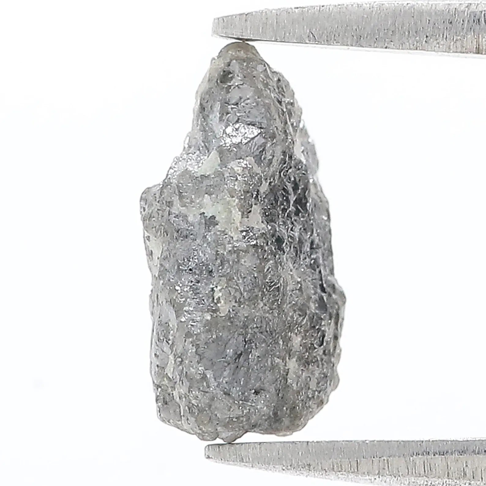 3.11 CT Natural Loose Rough Shape Diamond Grey Color Rough Uncut Diamond 11.25 MM Natural Grey Color Rough Irregular Cut Diamond NQ2588
