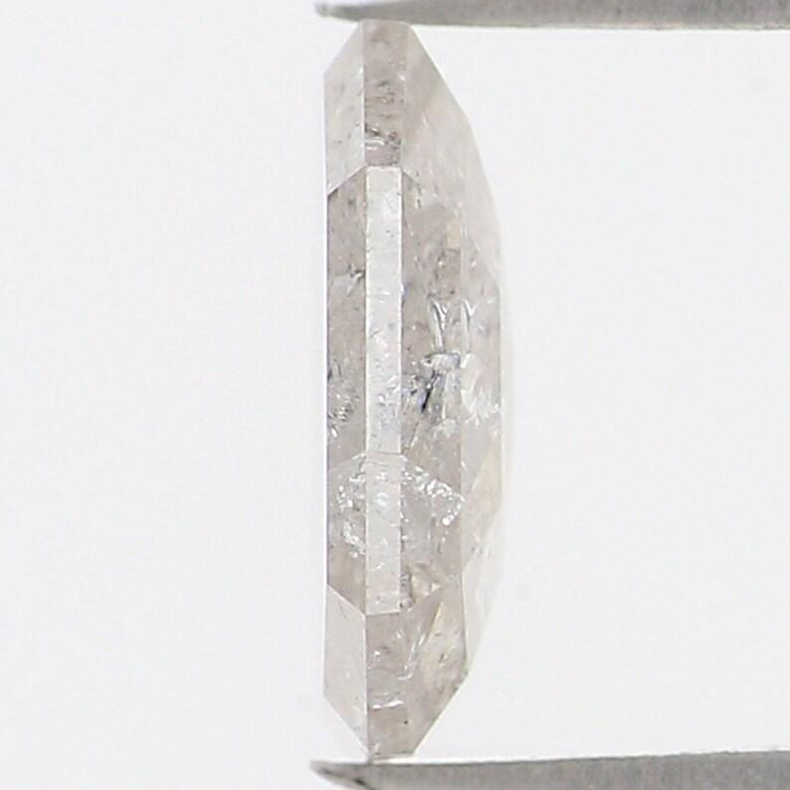 0.67 Ct Natural Loose Emerald Shape Diamond Grey Color Emerald Cut Diamond 6.60 MM Natural Loose Grey Color Emerald Rose Cut Diamond NQ1500