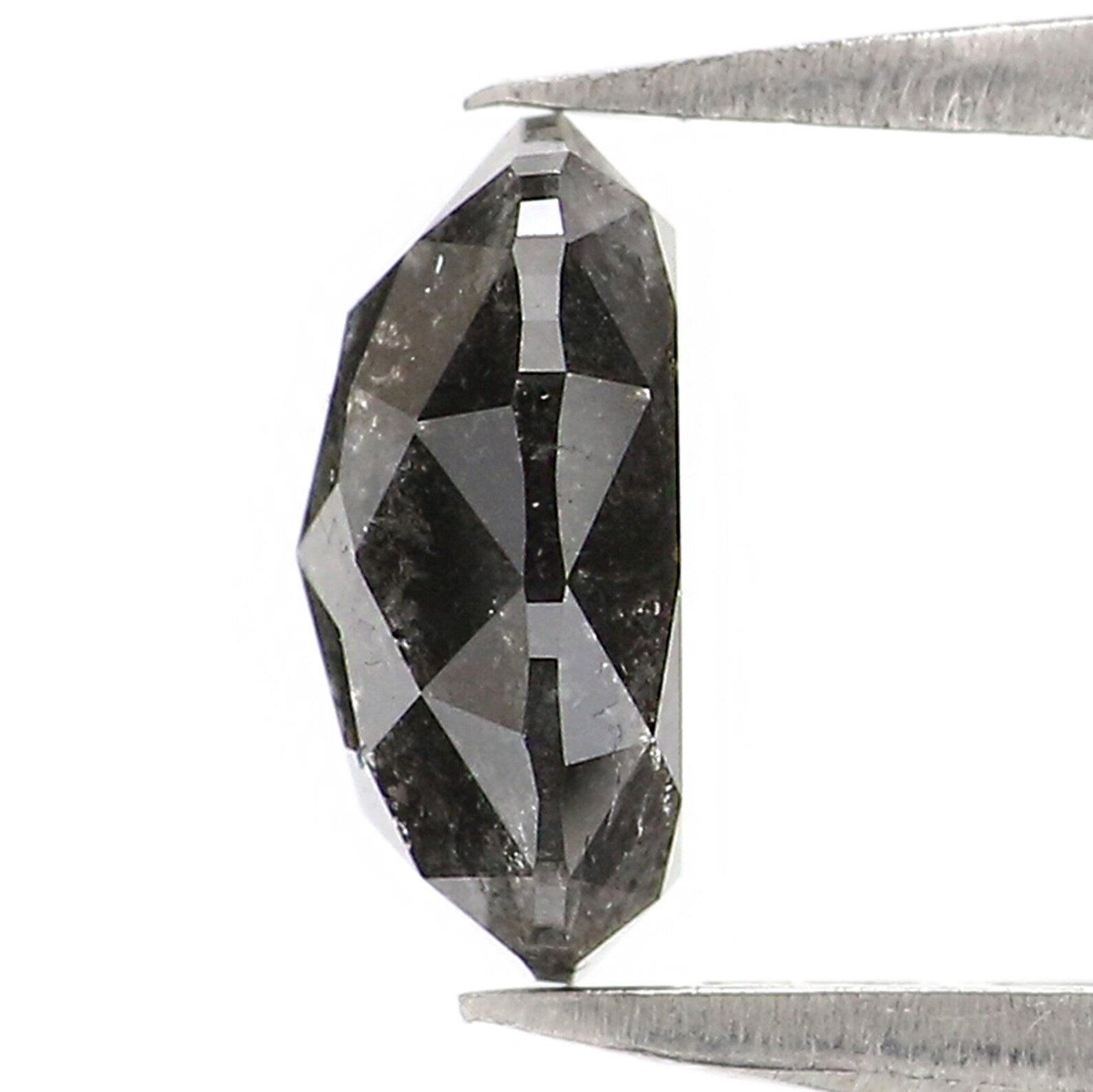 1.03 CT Natural Loose Oval Diamond Salt And Pepper Diamond Natural Loose Diamond 7.00 MM Oval Rose Cut Diamond Oval Shape Diamond NQ1345