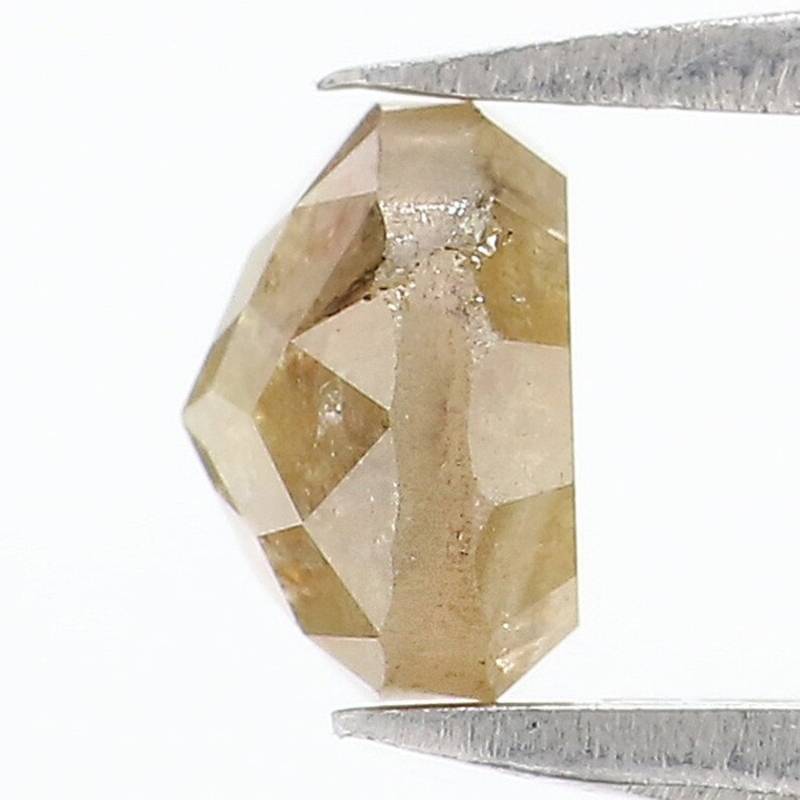 0.81 CT Natural Loose Round Diamond Grey Yellow Color Rose Cut Diamond 5.25 MM Natural Loose Diamond Grey Yellow Color Round Rose Cut NQ349