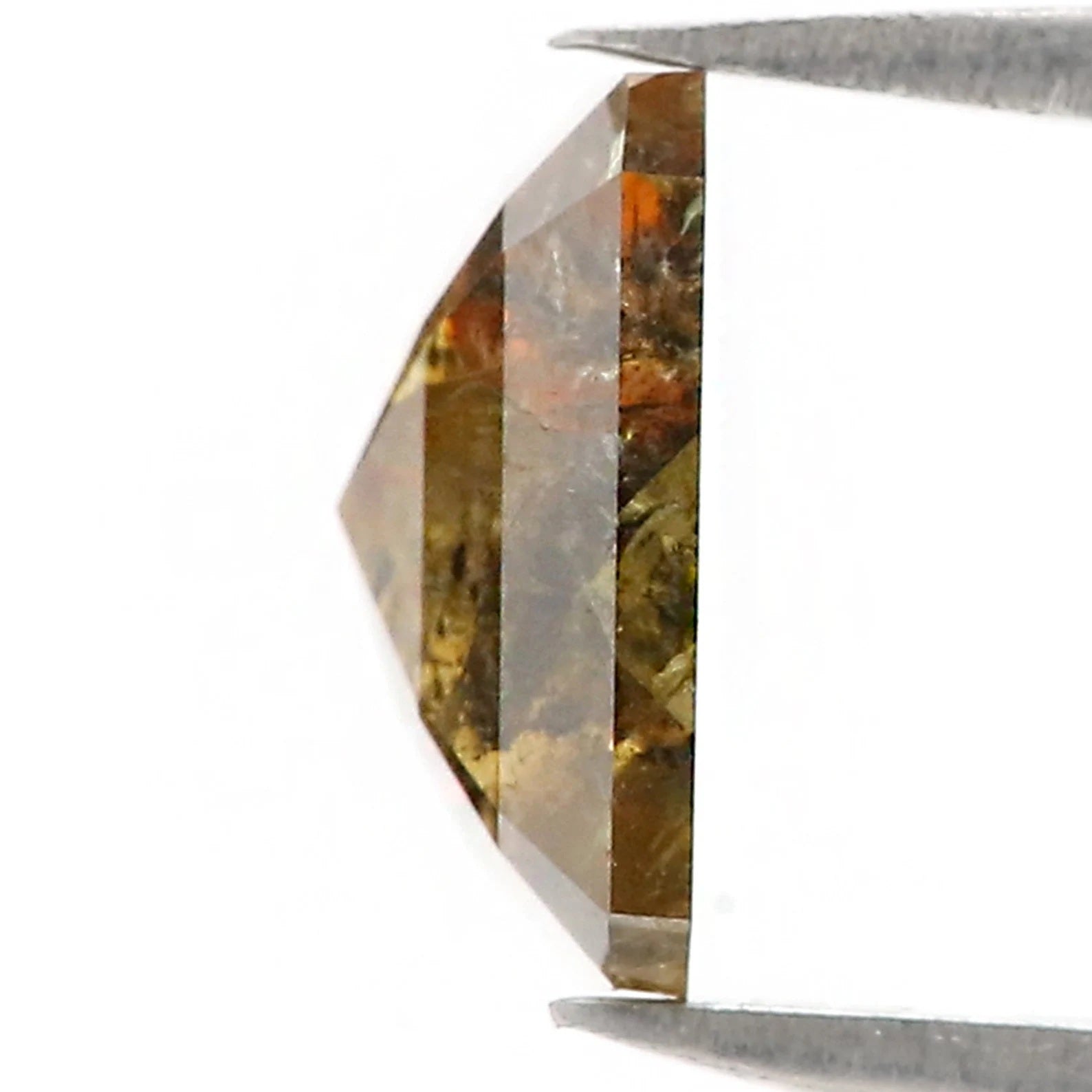 1.46 CT Natural Loose Radiant Shape Diamond Brown Color Radiant Cut Diamond Diamond 7.60 MM Natural Loose Radiant Rose Cut Diamond QN9224