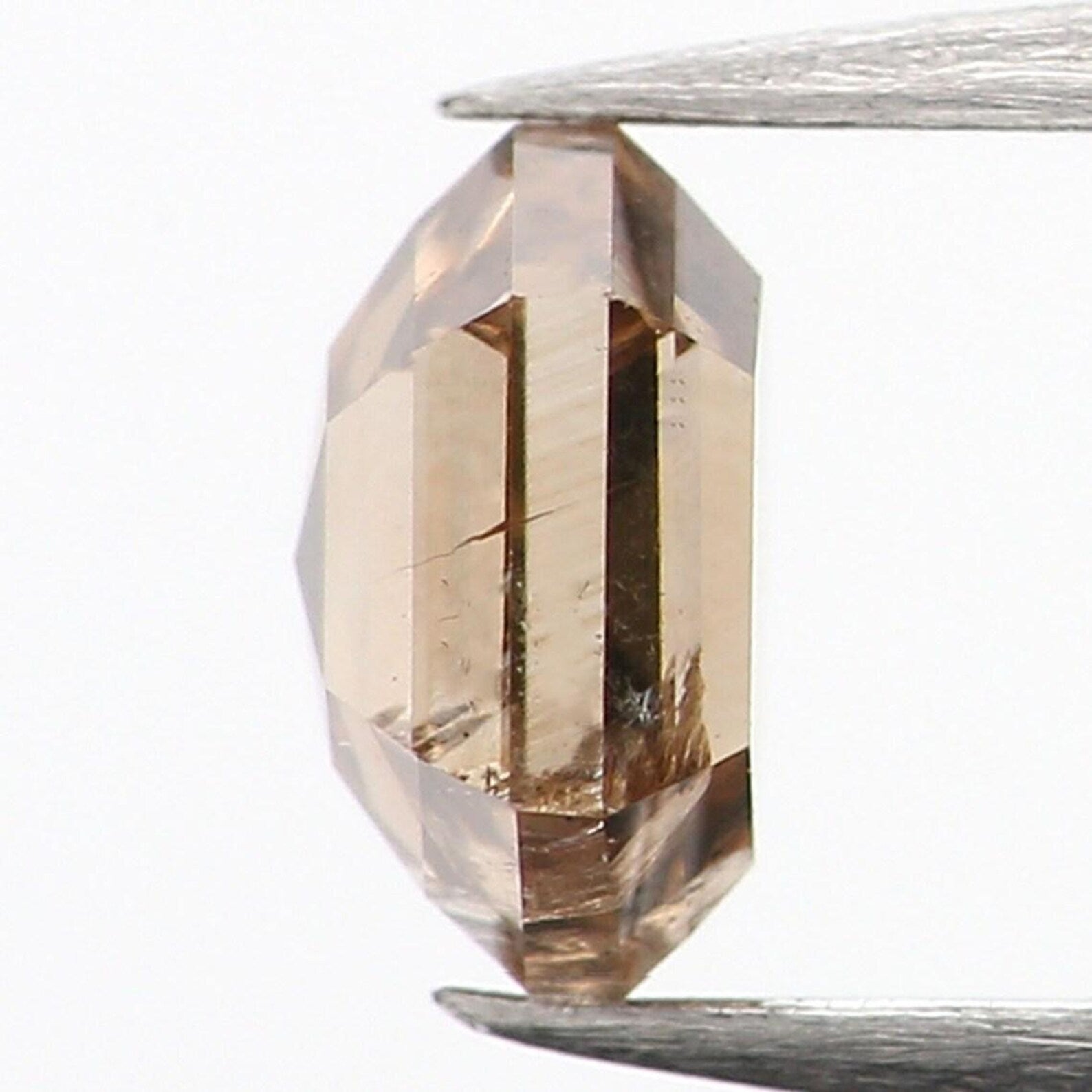 0.31 CT Natural Loose Hexagon Shape Diamond Brown Color Diamond 4.30 MM Natural Loose Diamond Brown Color Hexagon Rose Cut Diamond NQ1186