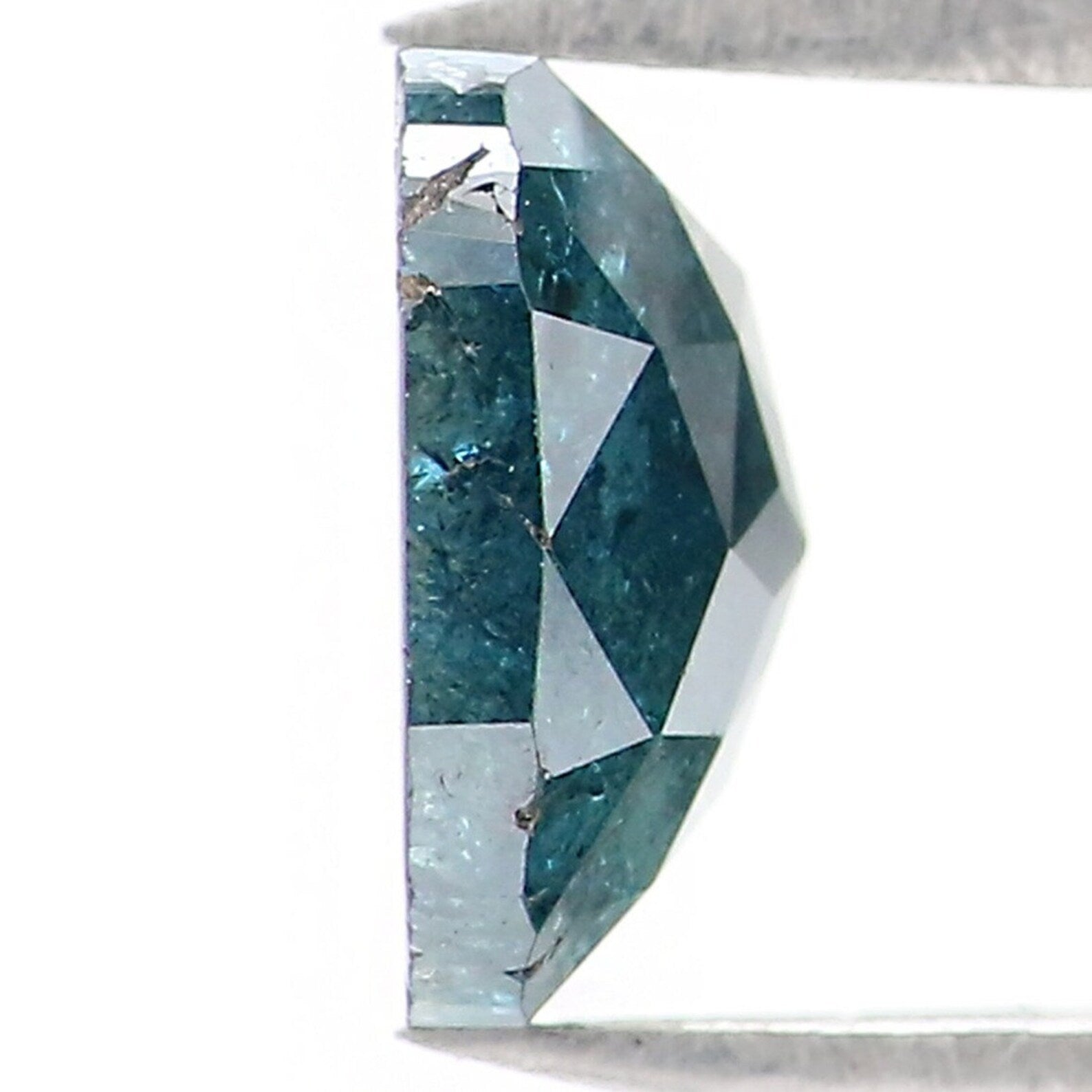 1.16 Ct Natural Loose Cushion Shape Diamond Blue Color Cushion Diamond 6.90 MM Natural Diamond Blue Color Cushion Rose Cut Diamond NQ1668