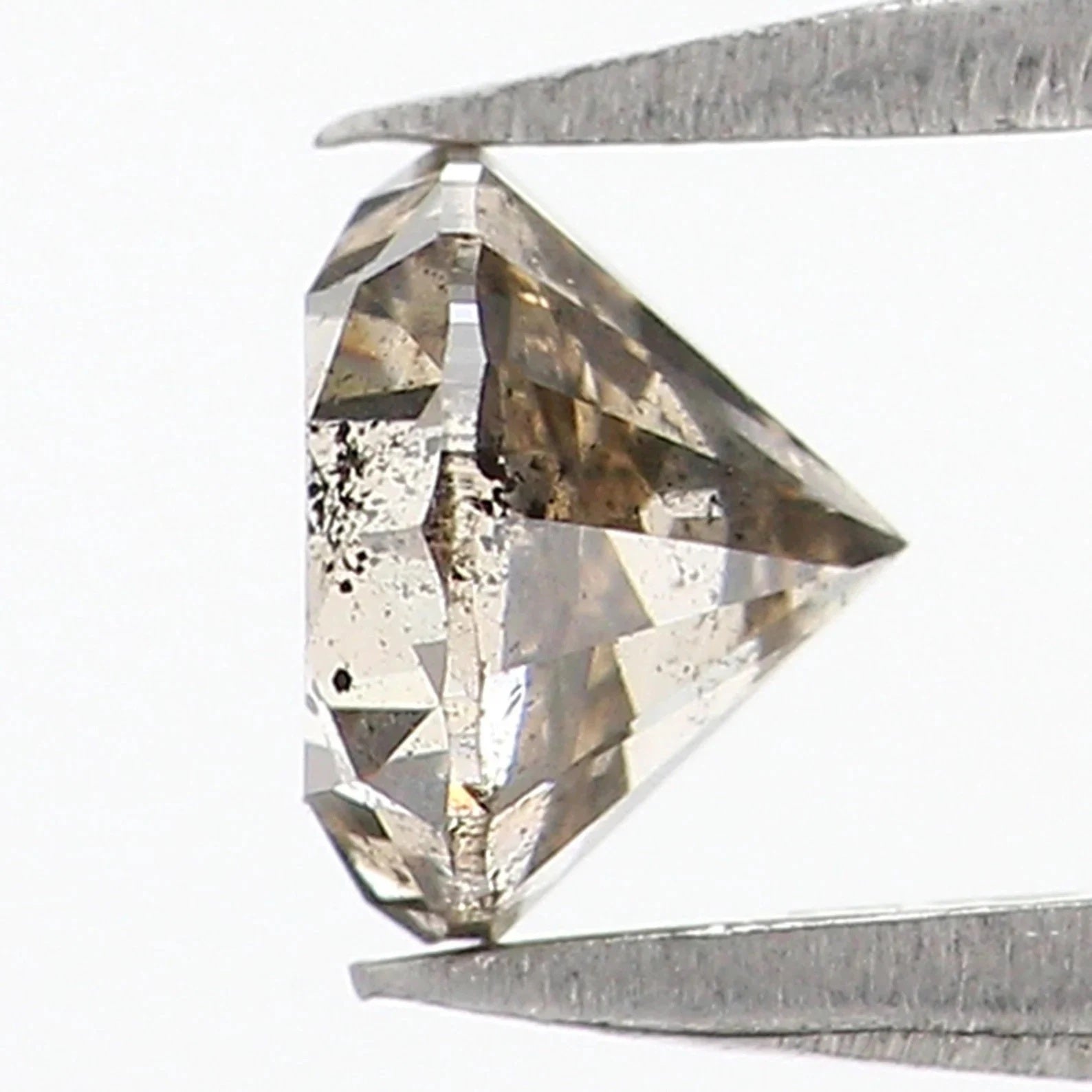 0.54 CT Natural Loose Round Cut Diamond Light Brown Color Round Cut Diamond 4.85 MM Natural Loose Diamond Round Brilliant Cut Diamond NQ268